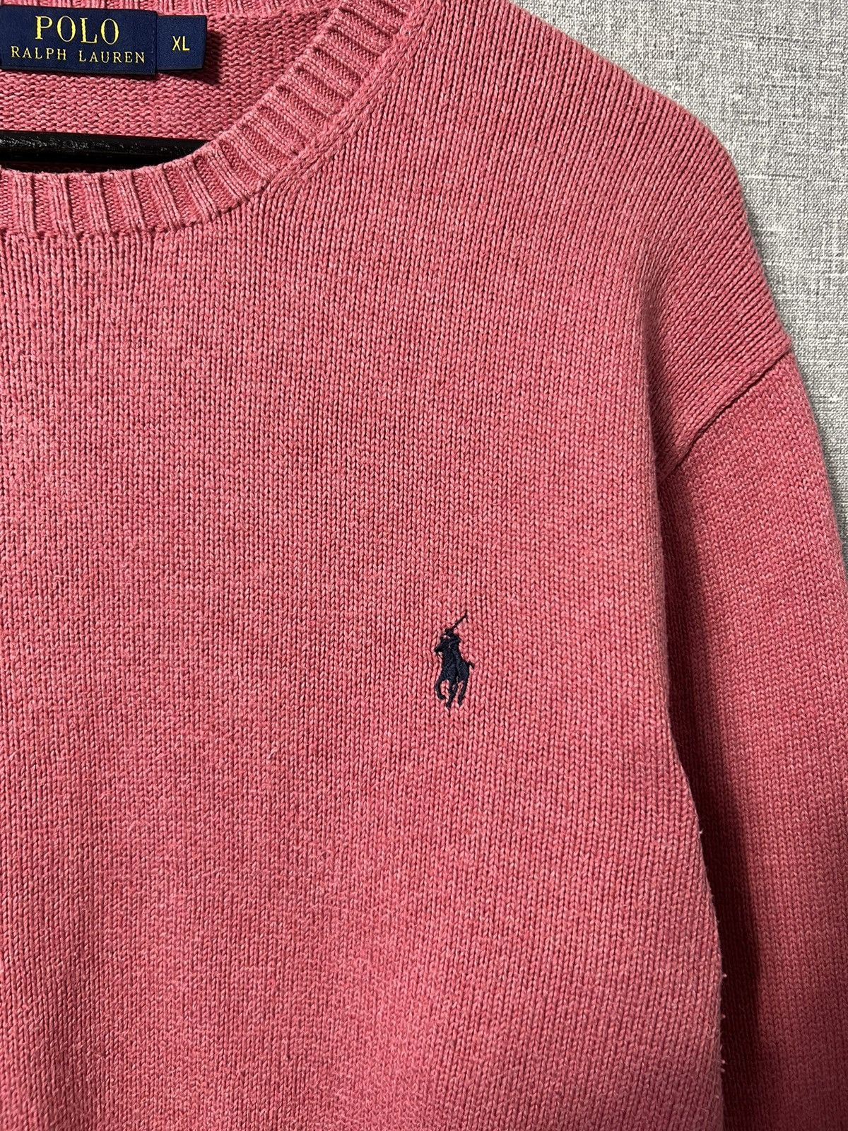 Polo Ralph Lauren × Vintage Polo Ralph Lauren Crewneck Knitted Pink Sweater Pony Size US XL / EU 56 / 4 - 3 Thumbnail