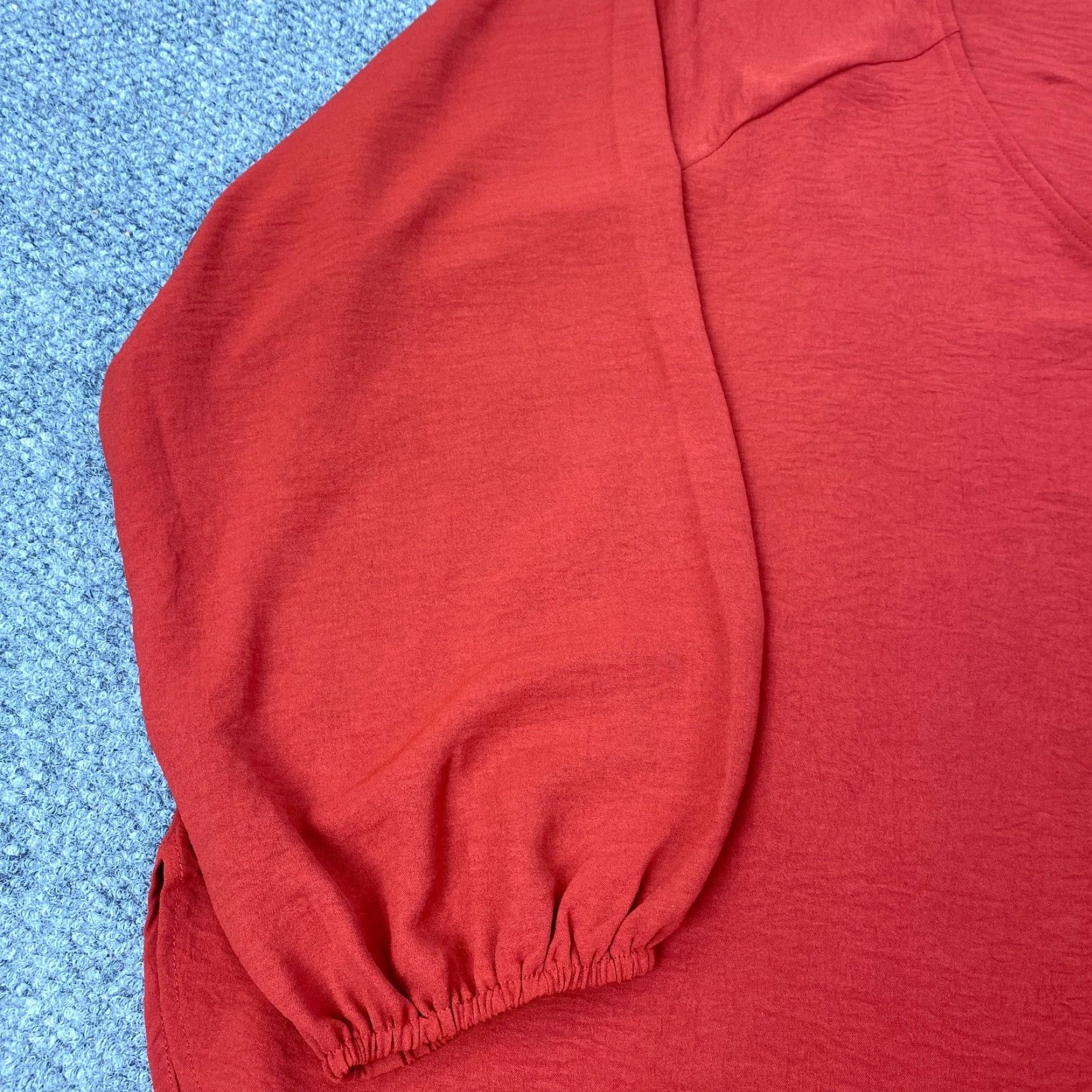 Vintage Cotton Beu Womens Shirt 3X Burnt Orange Long Sleeve Oversized Ballon Sleeve Blouse Shirt Casual Womens 3X Orange Size XXL / US 16-18 / IT 52-54 - 5 Thumbnail