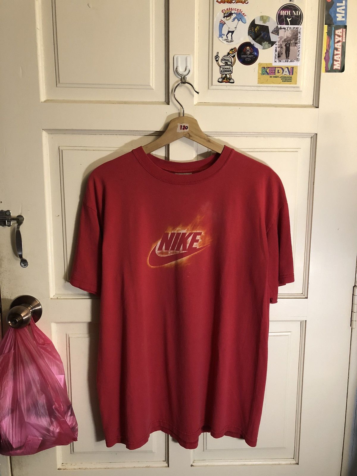 Nike × Vintage Nike vintage y2k flame center logo Size US L / EU 52-54 / 3 - 1 Thumbnail