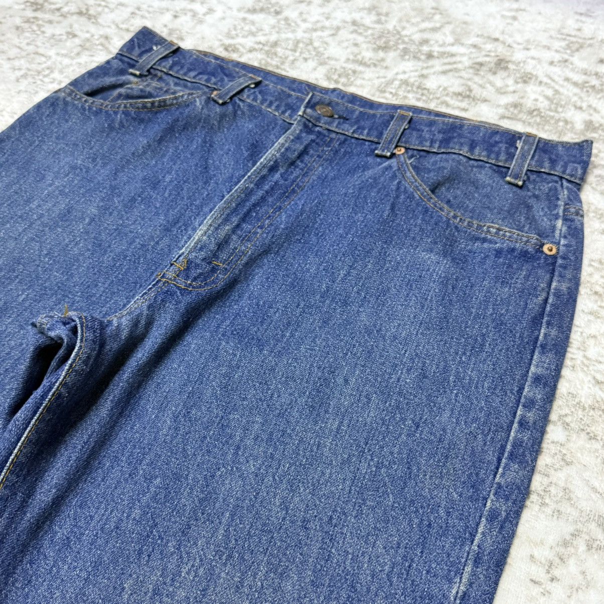 Levi's Vintage 80s Levis 517 Orange Tab Fade Wash Bootcut Jeans Size US 34 / EU 50 - 6 Thumbnail