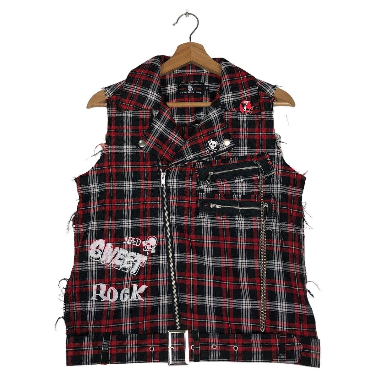 Hysteric Glamour DOUBLE BREAST PUNK BONDAGE BIKER BLOOD STORM SKELETON RARE Size US M / EU 48-50 / 2 - 4 Thumbnail