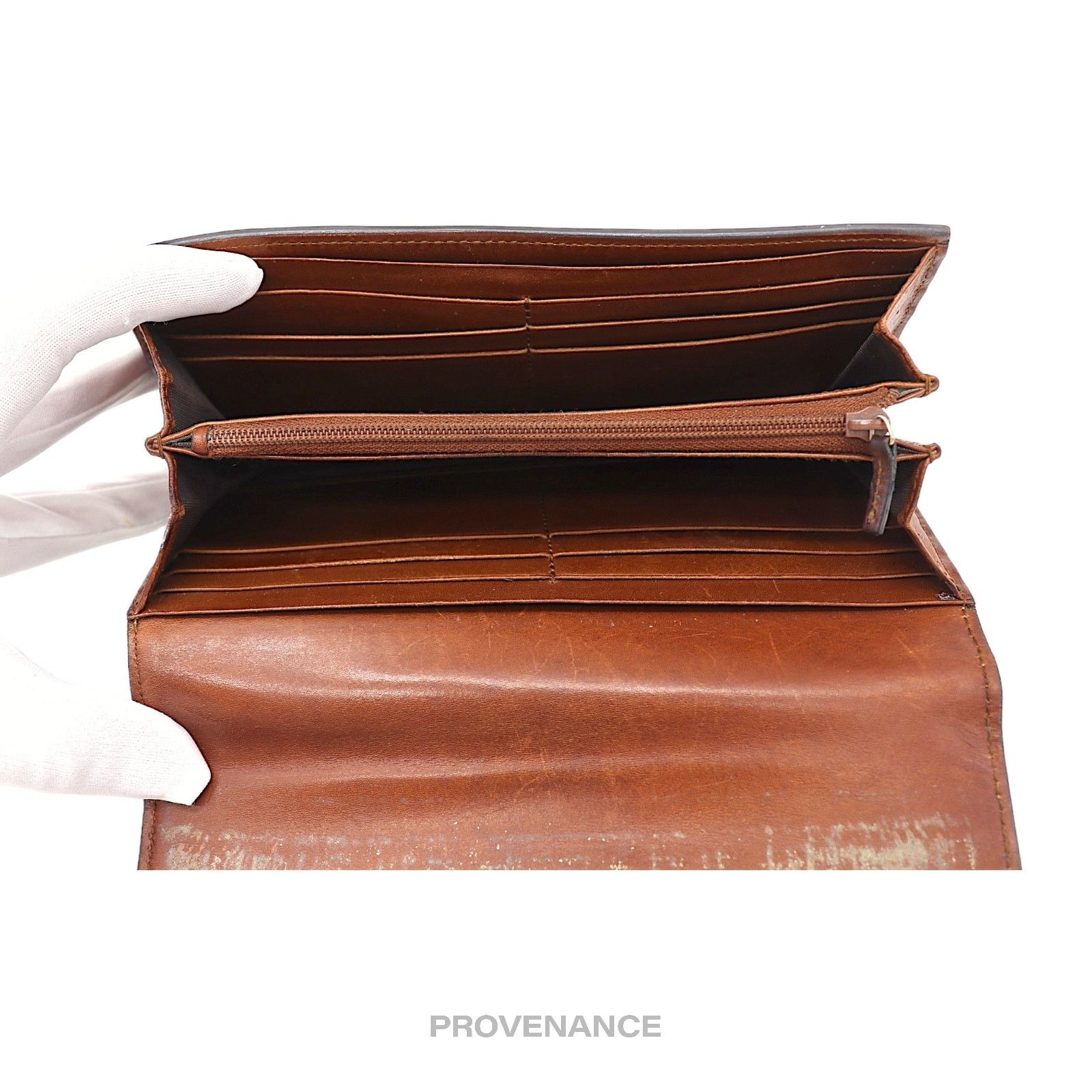 Gucci 🔴 Gucci Snap Long Wallet - GG Supreme Brown Size ONE SIZE - 7 Thumbnail