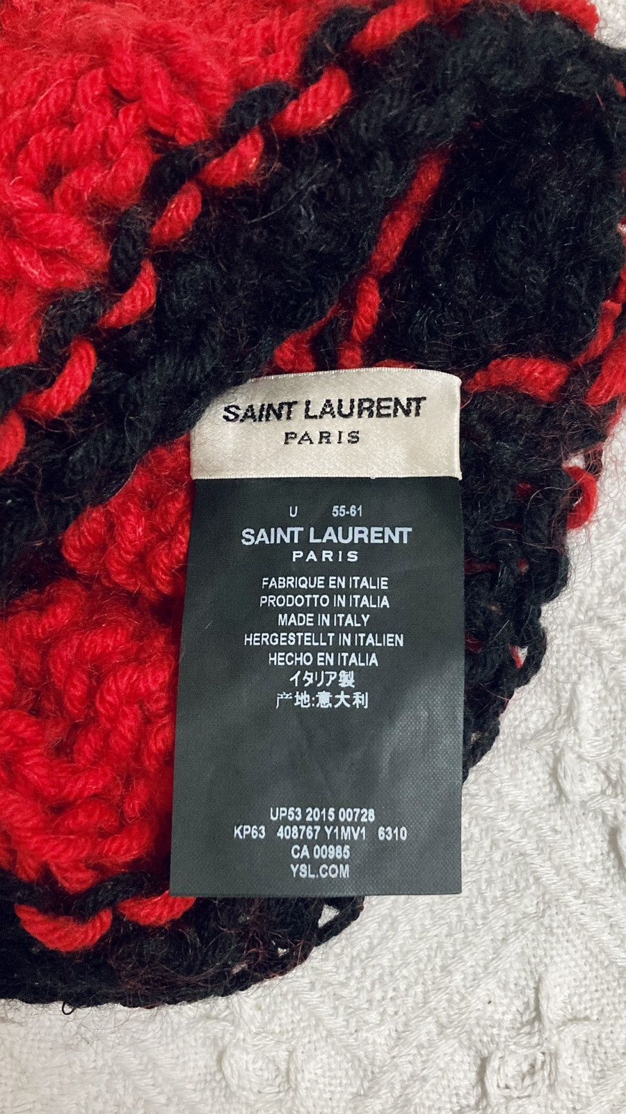 Saint Laurent Paris SAINT LAURENT PARIS BY HEDI SLIMANE 16SS SURF SOUND BEANIE Size ONE SIZE - 7 Thumbnail