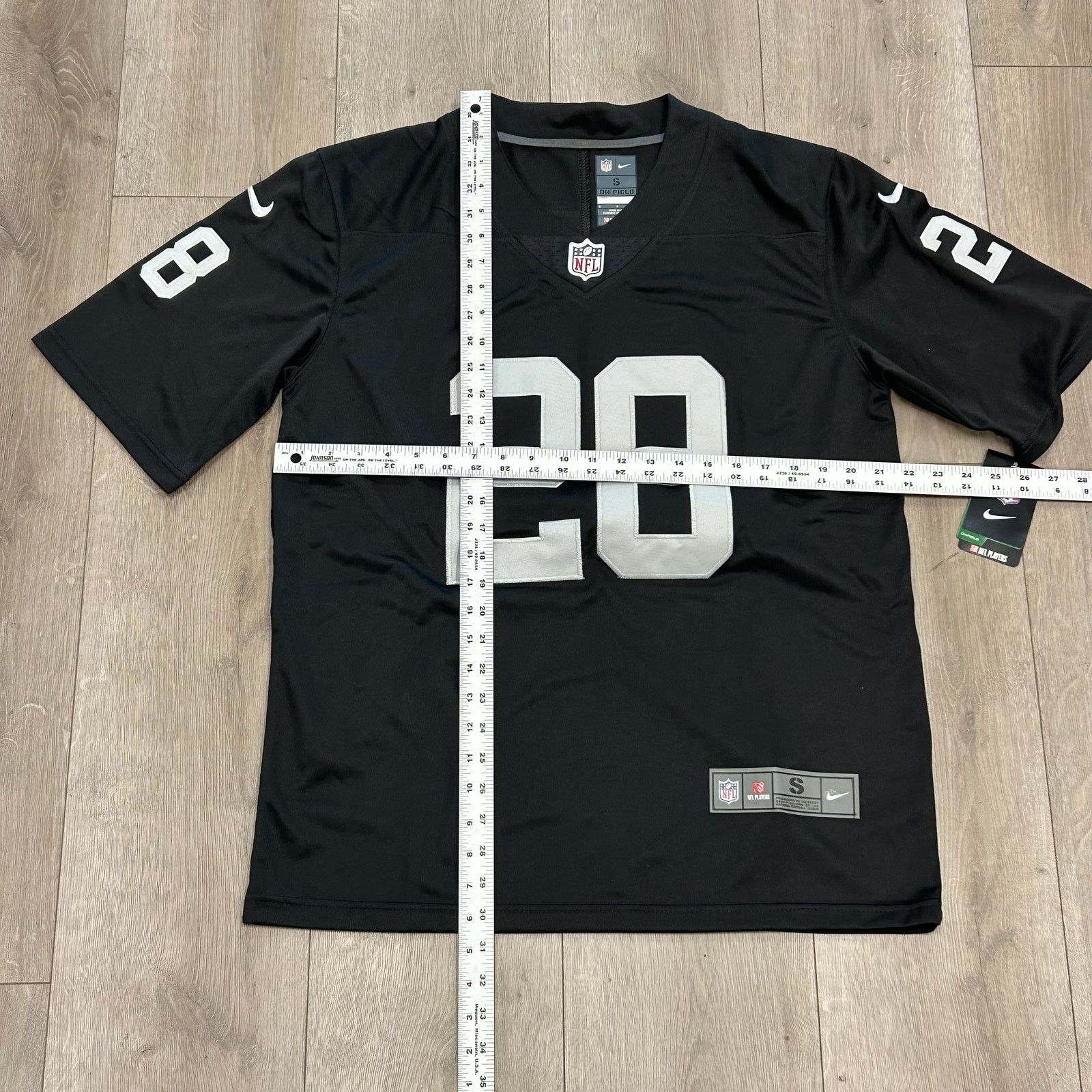 Nike Nike Las Vegas Raiders Josh Jacobs #28 game jersey Small Size US S / EU 44-46 / 1 - 5 Thumbnail