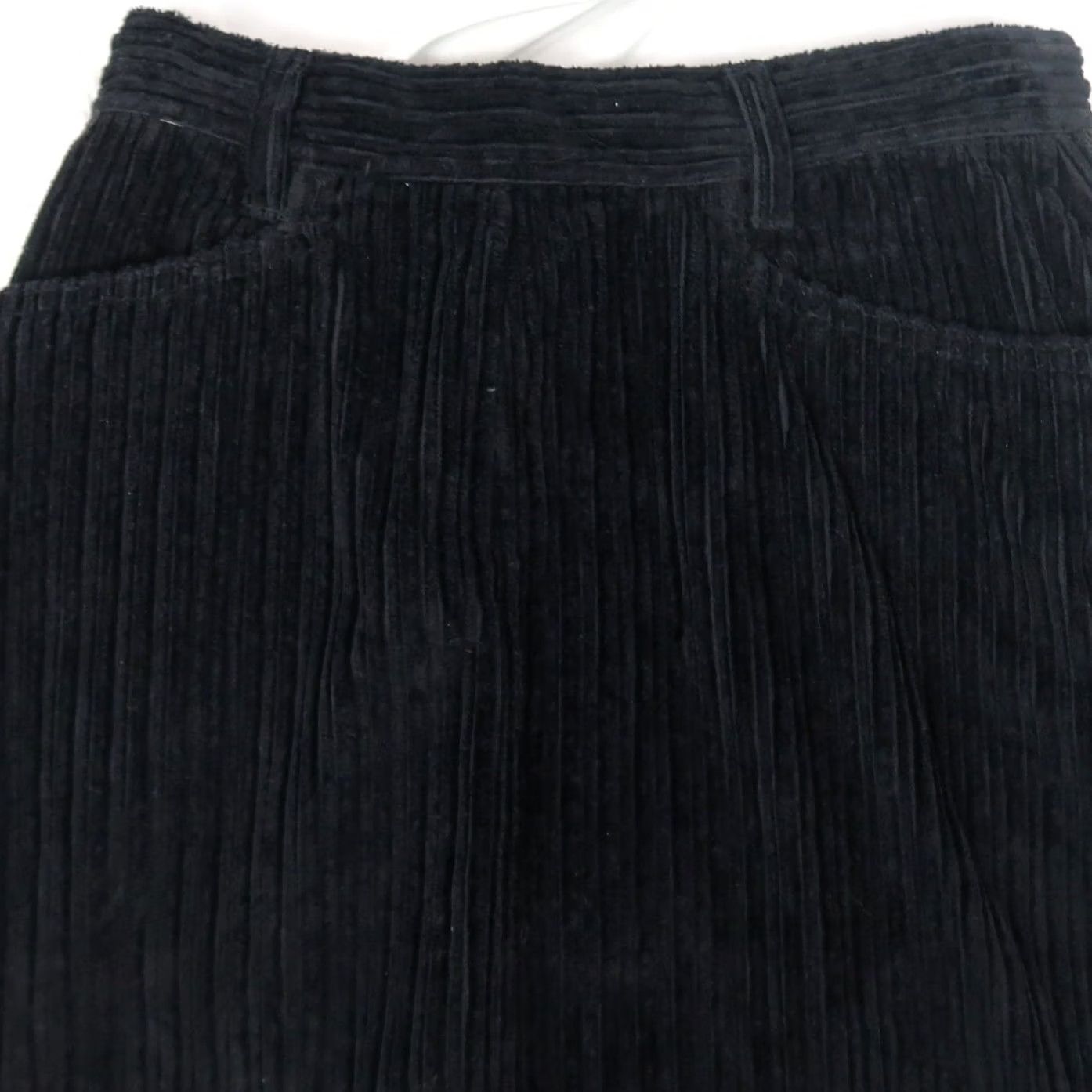 Old Navy VINTAGE Old Navy Black Corduroy Maxi Skirt 4 Women High Rise Slim Long 90s Bohemian Pencil Slit Front Pockets Autumn Winter Spring Fall Size 27" / US 4 / IT 40 - 2 Thumbnail