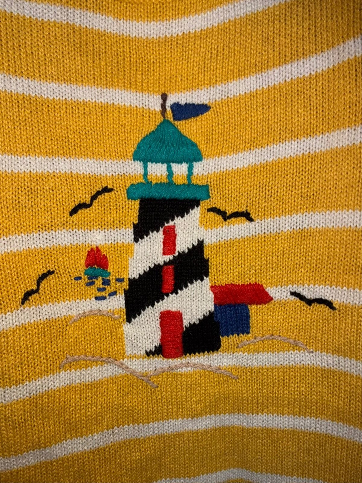 Other Vintage Sag Harbor Sport Petite Lighthouse Sweater Size M / US 6-8 / IT 42-44 - 2 Thumbnail