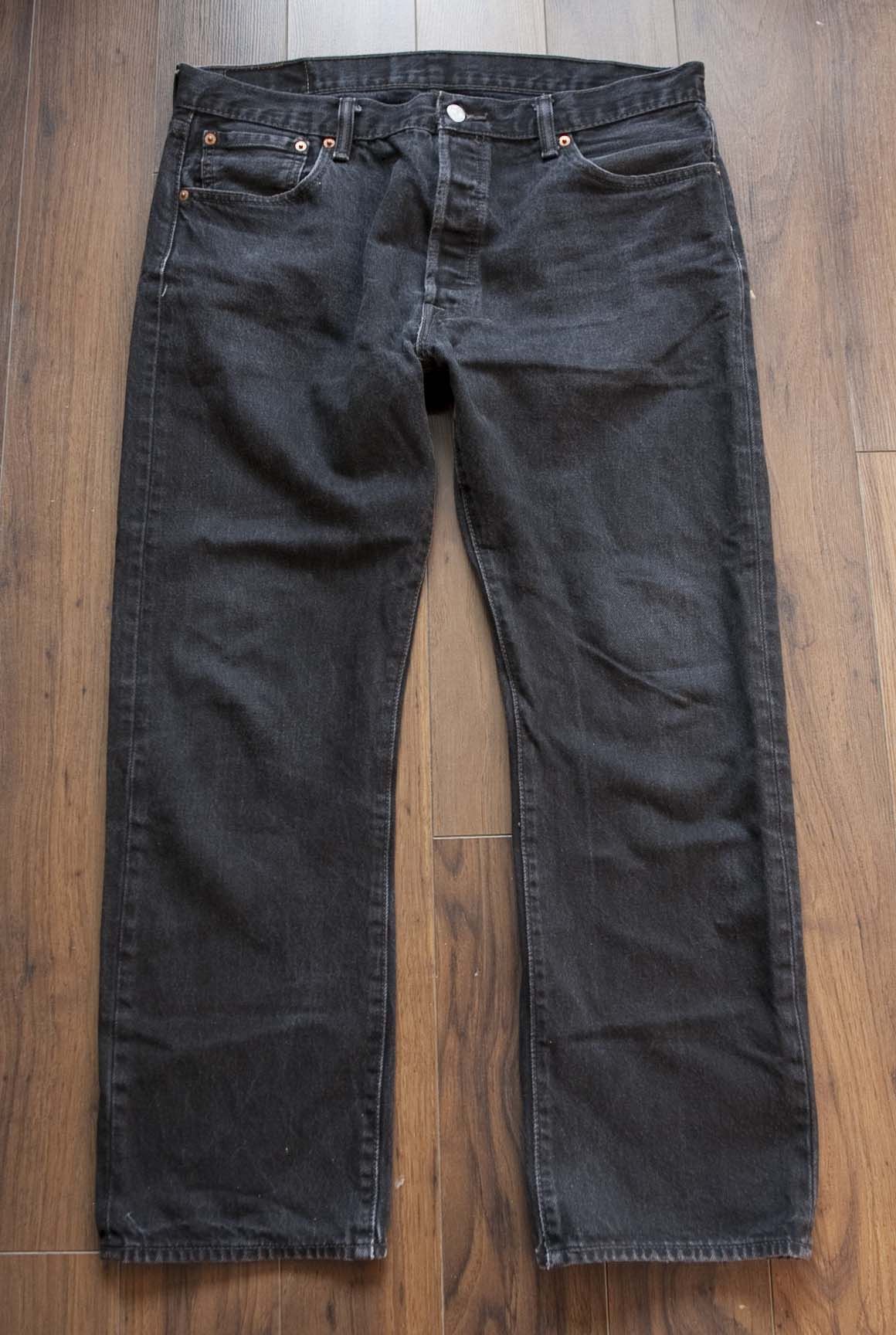 Levi's Levis Jeans 501 Black / Dark Gray Jeans Size 36x27.5 Size US 36 / EU 52 - 1 Thumbnail