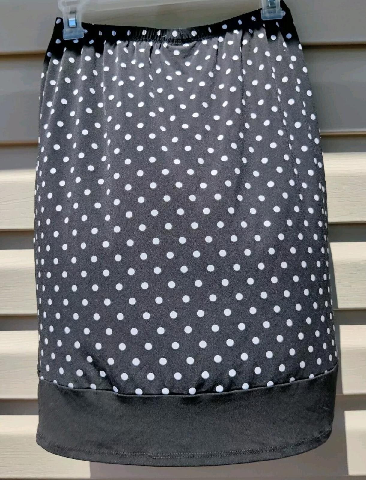 Other Vintage Petite Sophisticate Womens XS Skirt Classic Polka Do Size 26" / US 2 / IT 38 - 4 Thumbnail