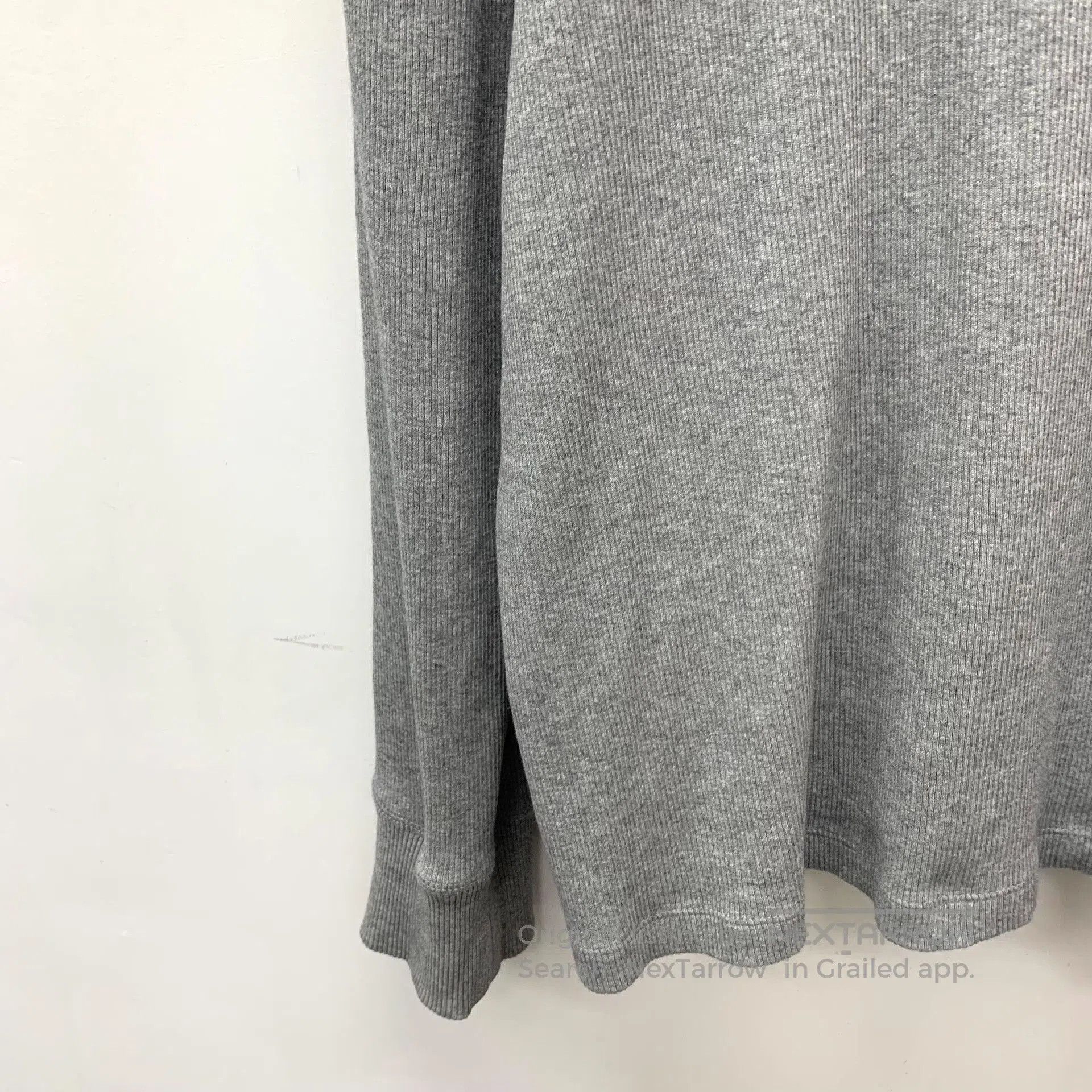 Loewe Loewe 24 Gray Logo Embroidered Cotton Sweater. Size S / US 4 / IT 40 - 4 Thumbnail