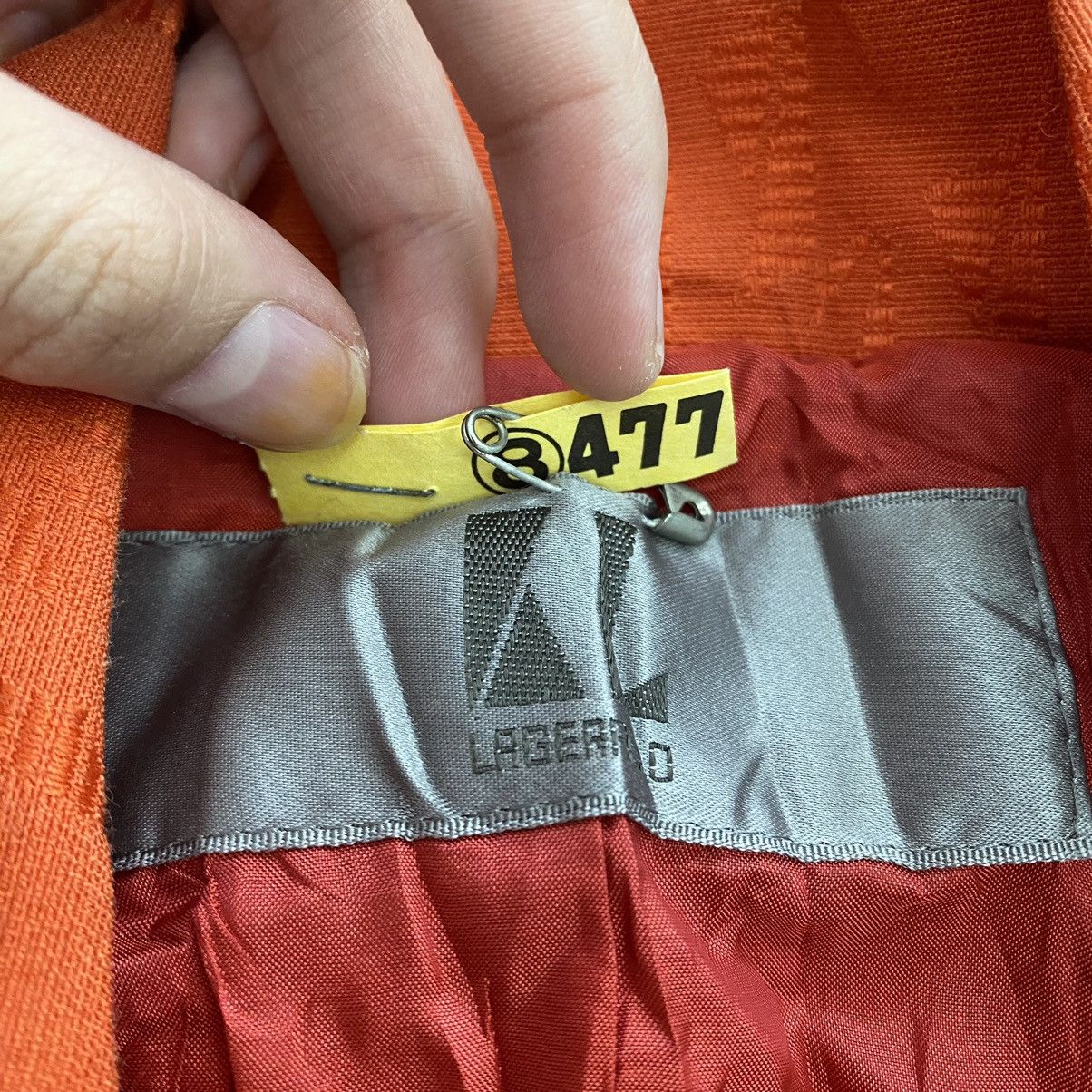 Karl Lagerfeld KARL LAGERFELD Linen Bright Orange Coat Size S / US 4 / IT 40 - 5 Thumbnail