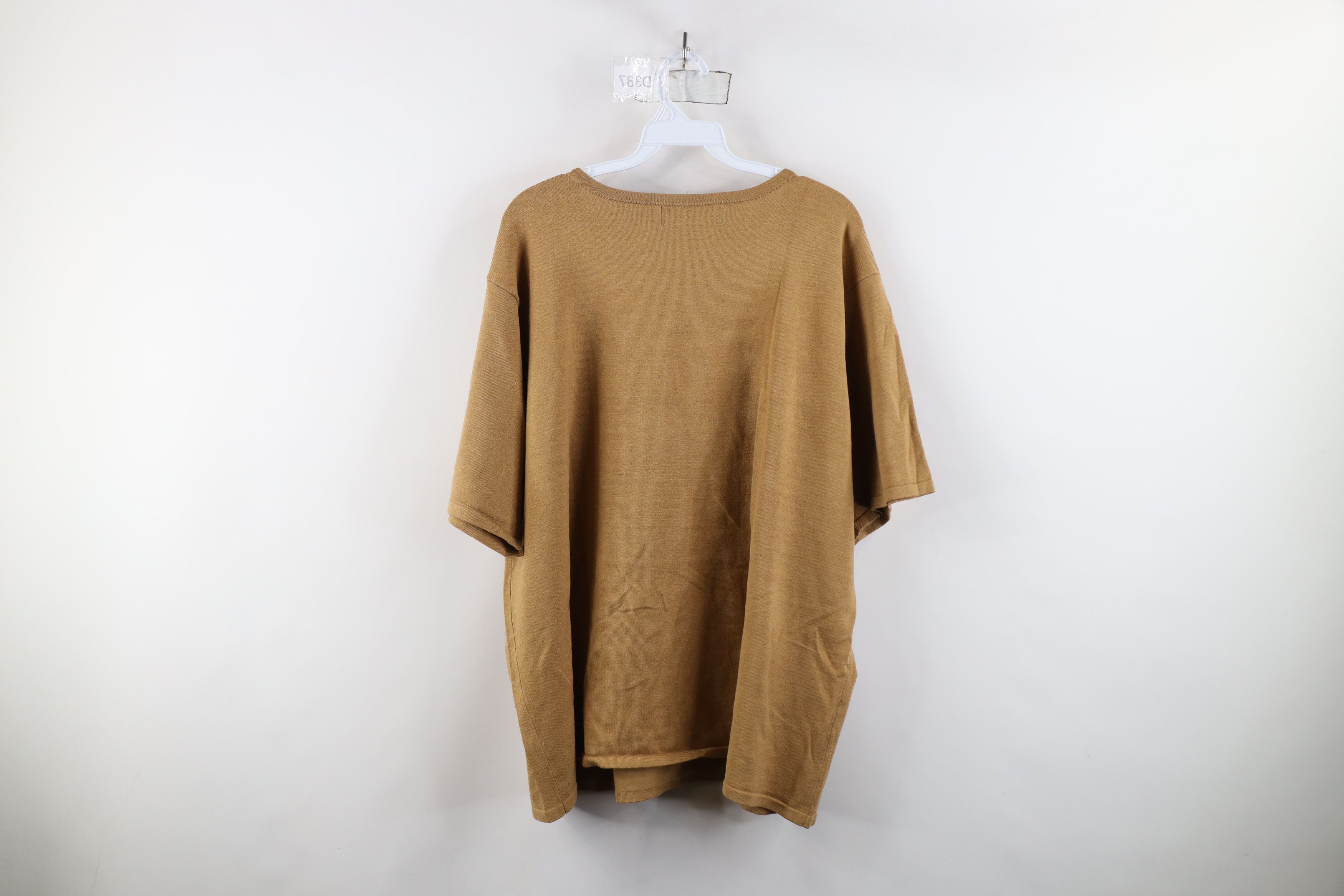 Vintage Deadstock Vintage 90s Streetwear Knit Short Sleeve Sweater Size 3XL / US 20-22 - 12 Thumbnail