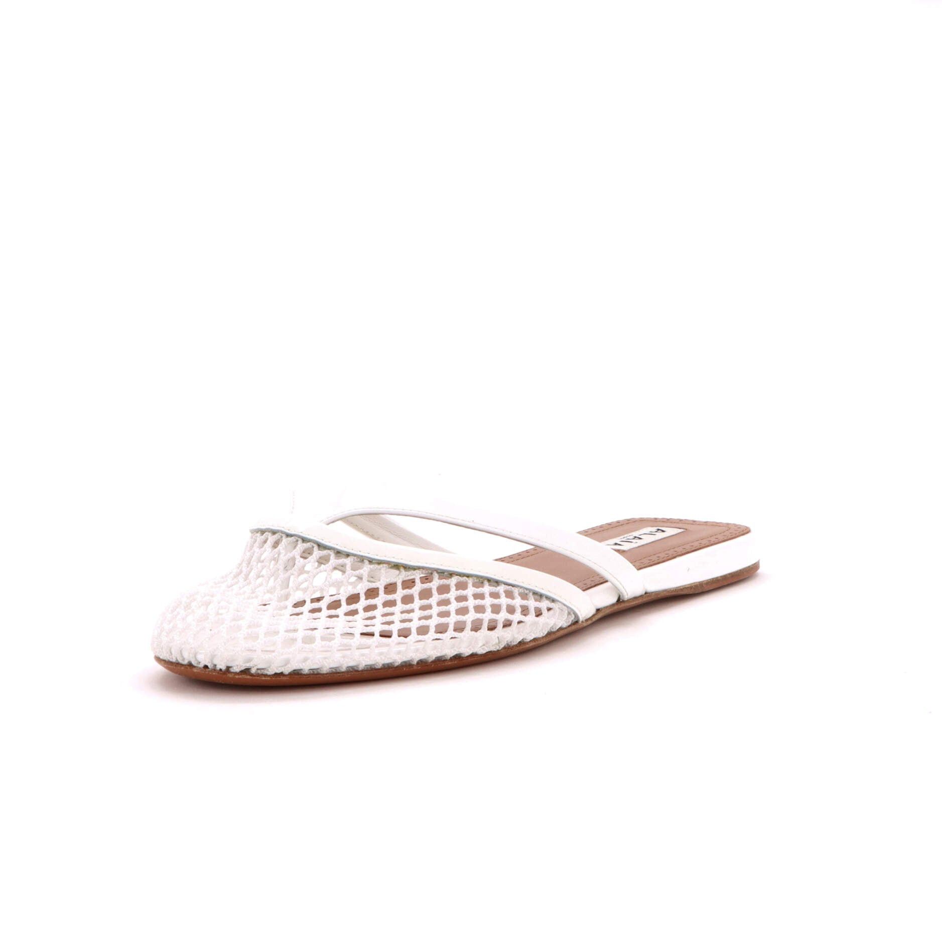 Alaia Women's infradito mules mesh and patent Size ONE SIZE - 1 Thumbnail