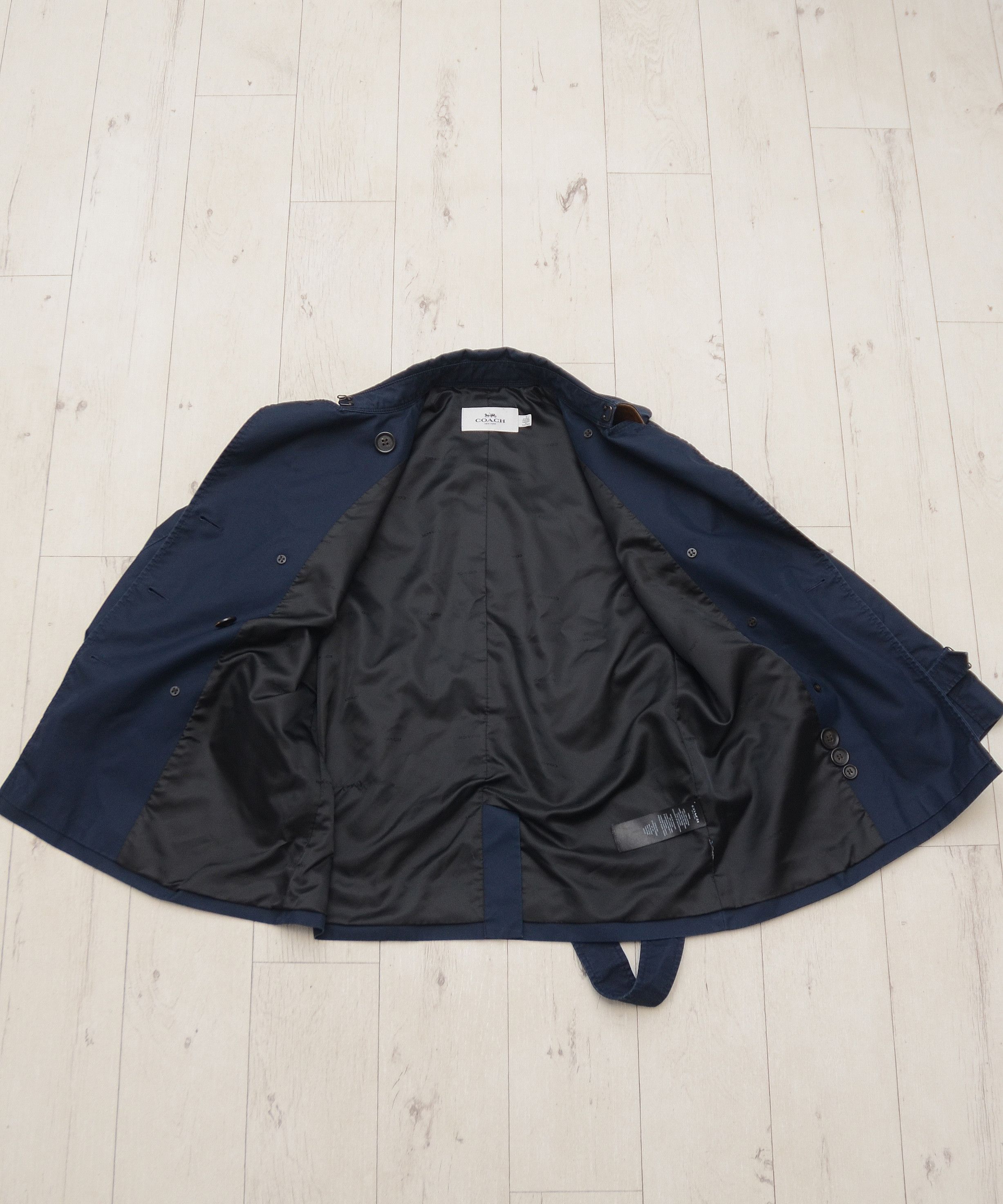 Coach Coach Blue Navy Trench Women’s Coat Jacket The Trench RARE Size S / US 4 / IT 40 - 8 Thumbnail