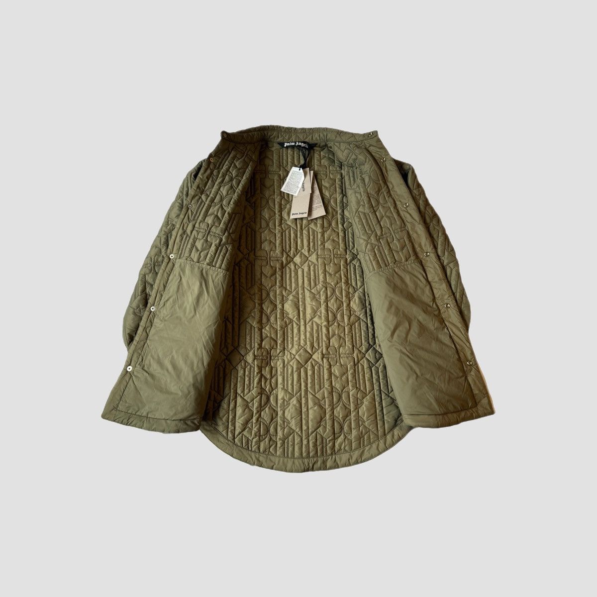 Palm Angels Palm Angels Monogram Quilted Shirt Jacket Size US S / EU 44-46 / 1 - 10 Thumbnail