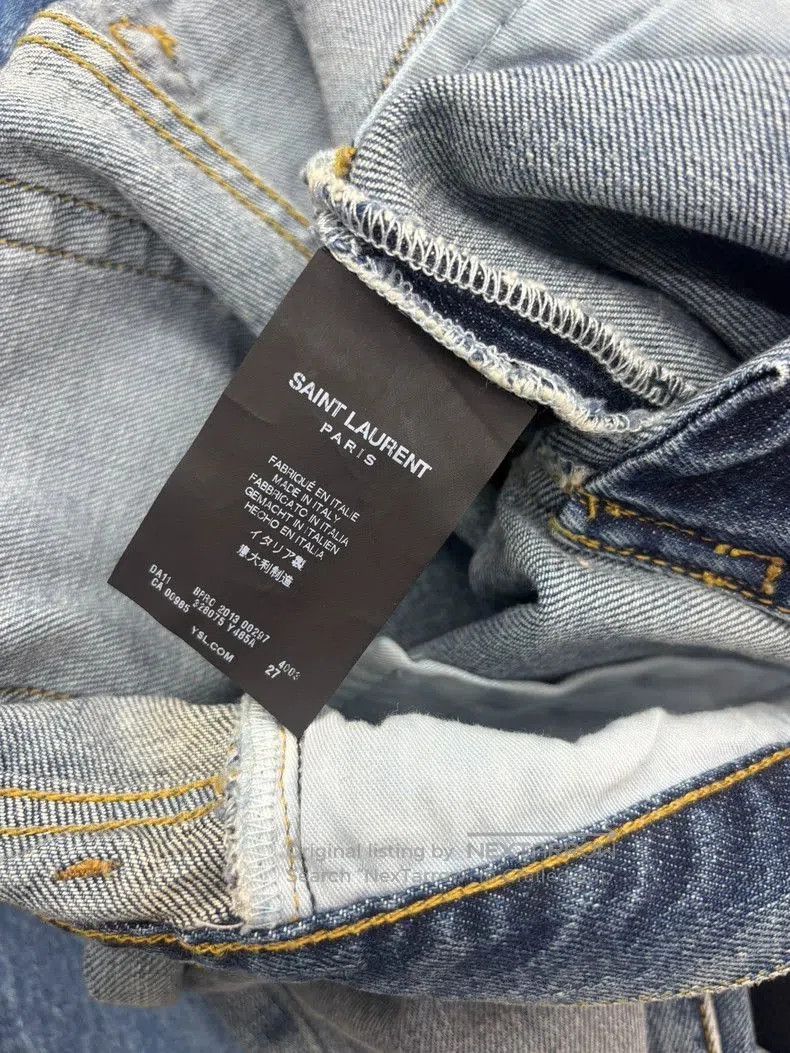 Saint Laurent Paris Saint Laurent Blue Denim Jeans. Size US 28 / EU 44 - 3 Thumbnail