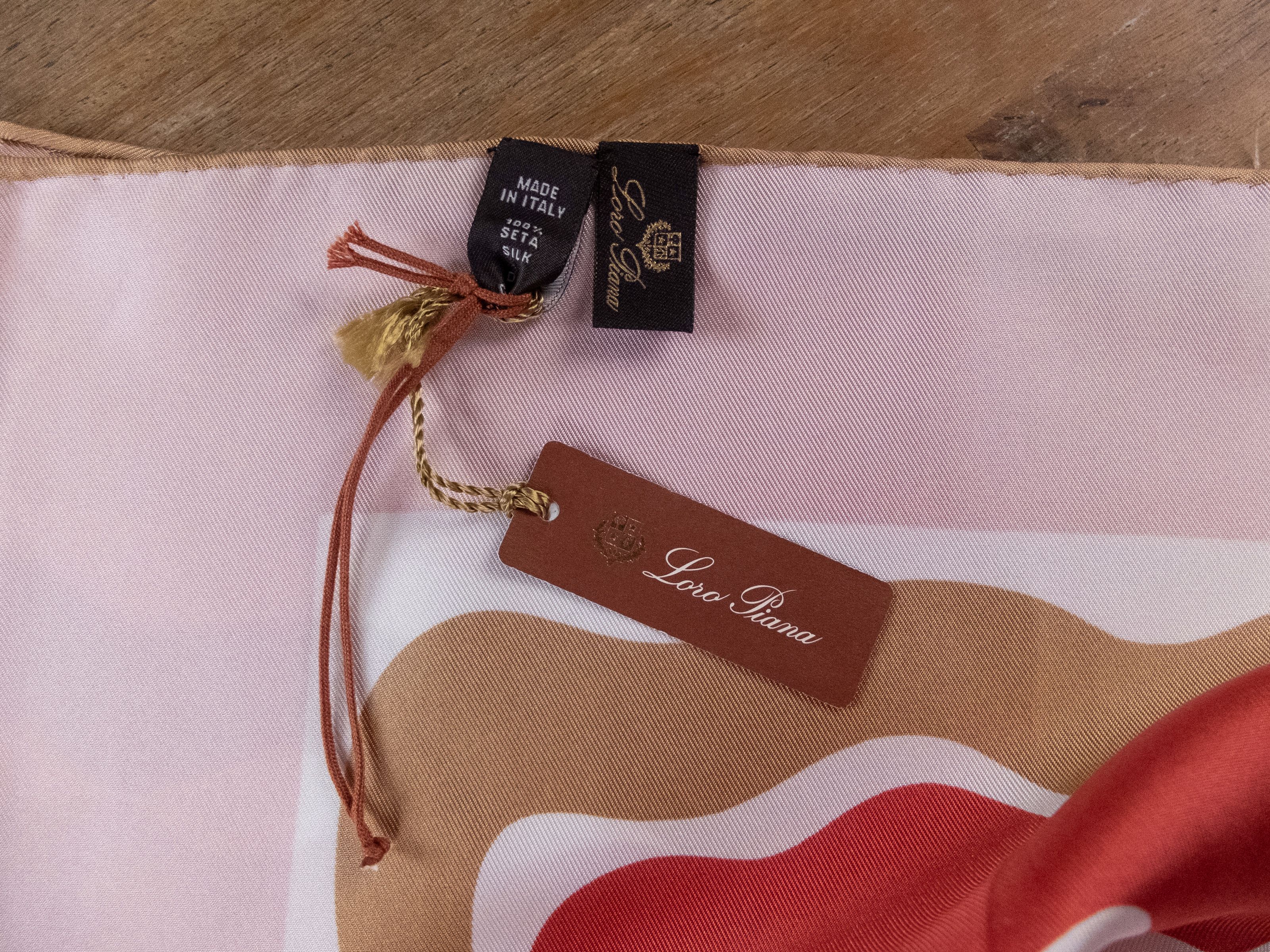 Loro Piana LORO PIANA Carre La Murrina maxi twill silk square scarf Size ONE SIZE - 8 Thumbnail