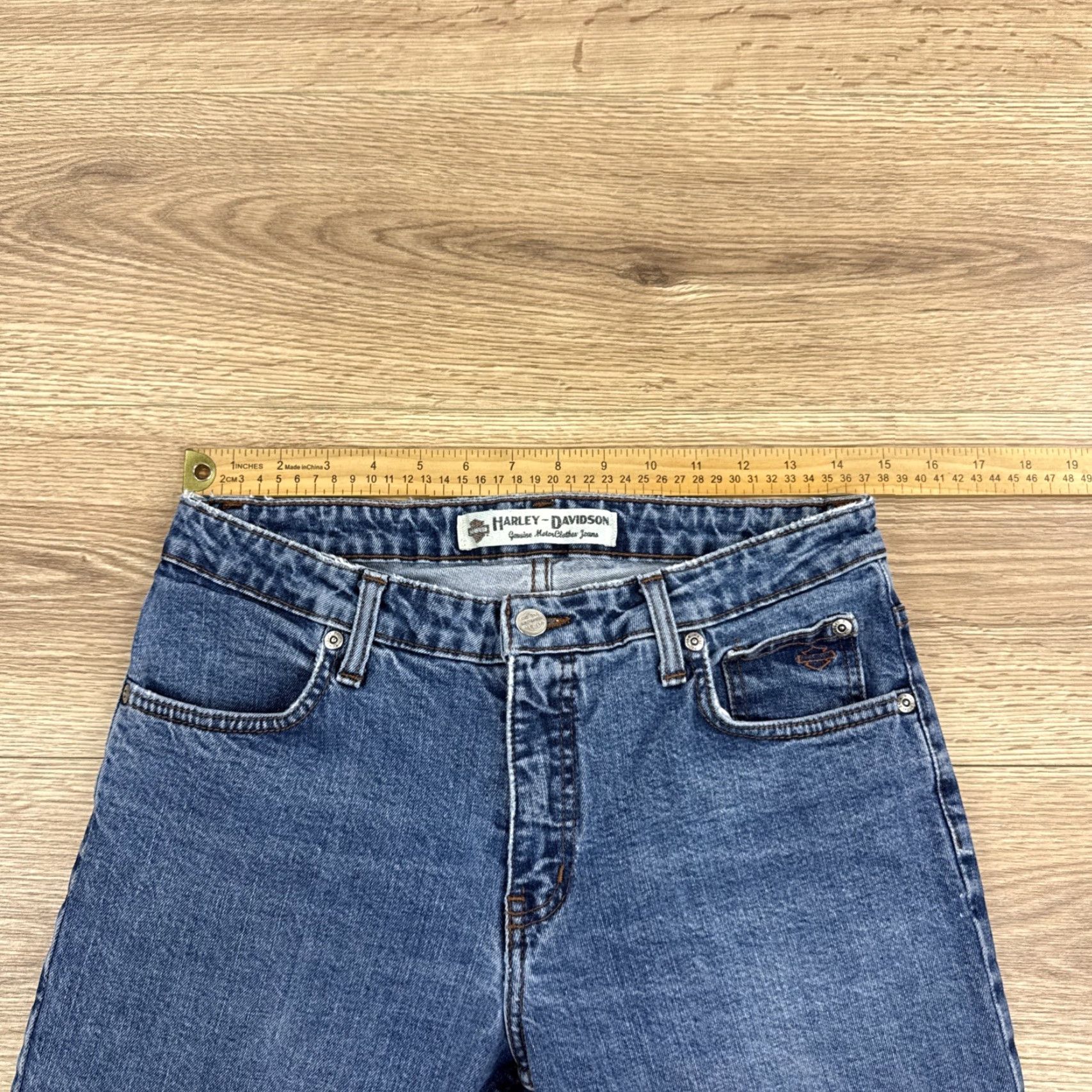 Harley Davidson Harley Davidson Jeans Women’s 8 Long Bootcut Medium Wash Mid Rise Size 30" / US 8 / IT 44 - 4 Thumbnail