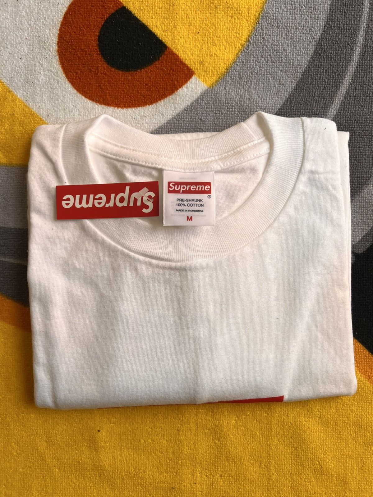 Supreme M Supreme Arabic Box Logo Tee red t-shirt white ss26 chest Size US M / EU 48-50 / 2 - 23 Thumbnail