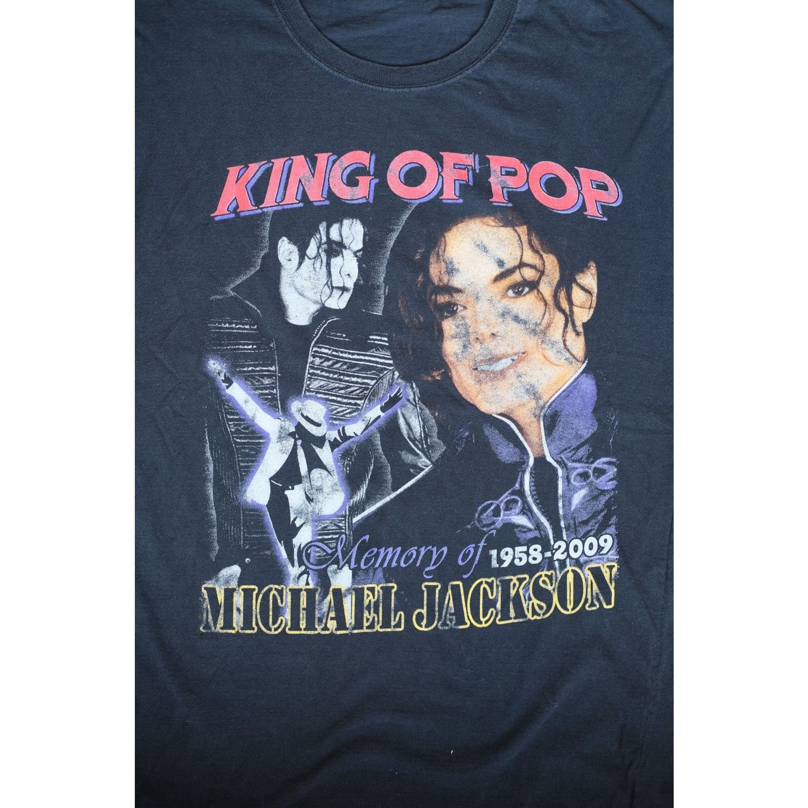 Jerzees Vintage 2009 Jerzees Michael Jackson King of Pop T-Shirt 3X Size US XXL / EU 58 / 5 - 2 Thumbnail