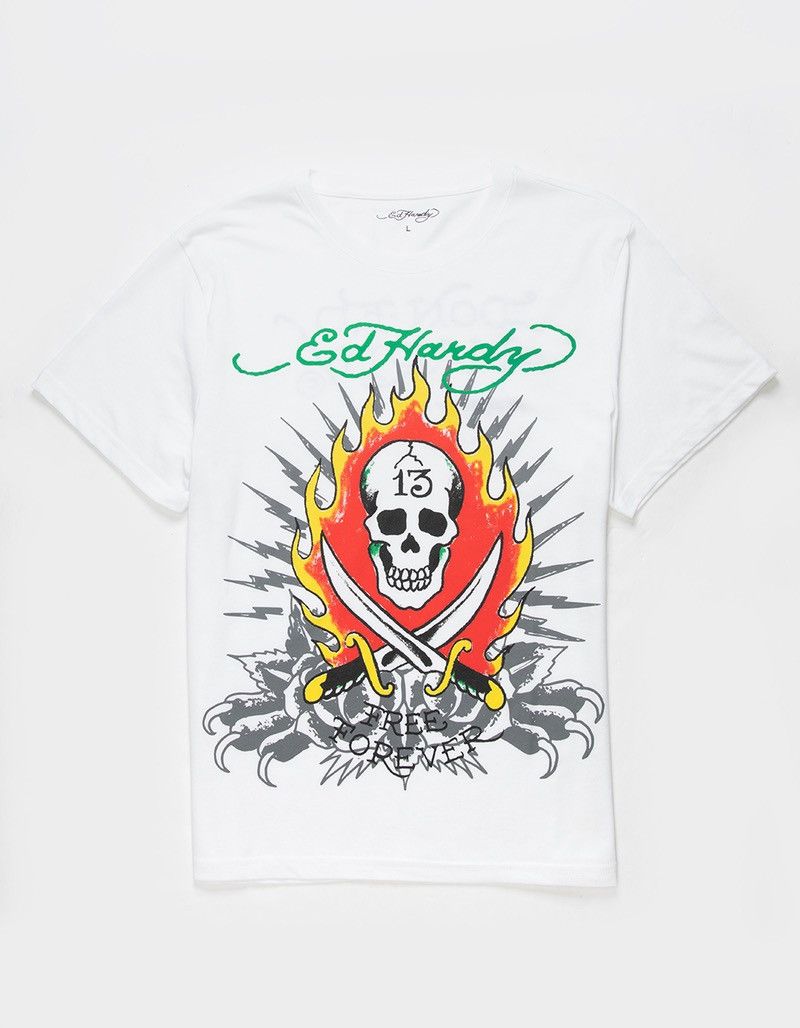 Ed Hardy FREE FOREVER SKULL GRAPHIC TEE M Size US M / EU 48-50 / 2 - 1 Thumbnail