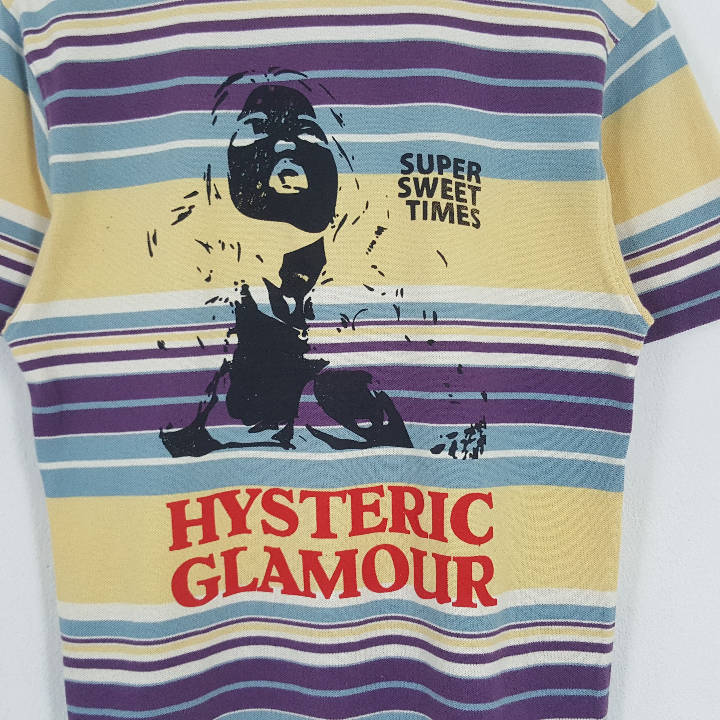 Hysteric Glamour Vintage Hysteric Glamour Japanese Brand Stripes Polos Size US S / EU 44-46 / 1 - 2 Thumbnail