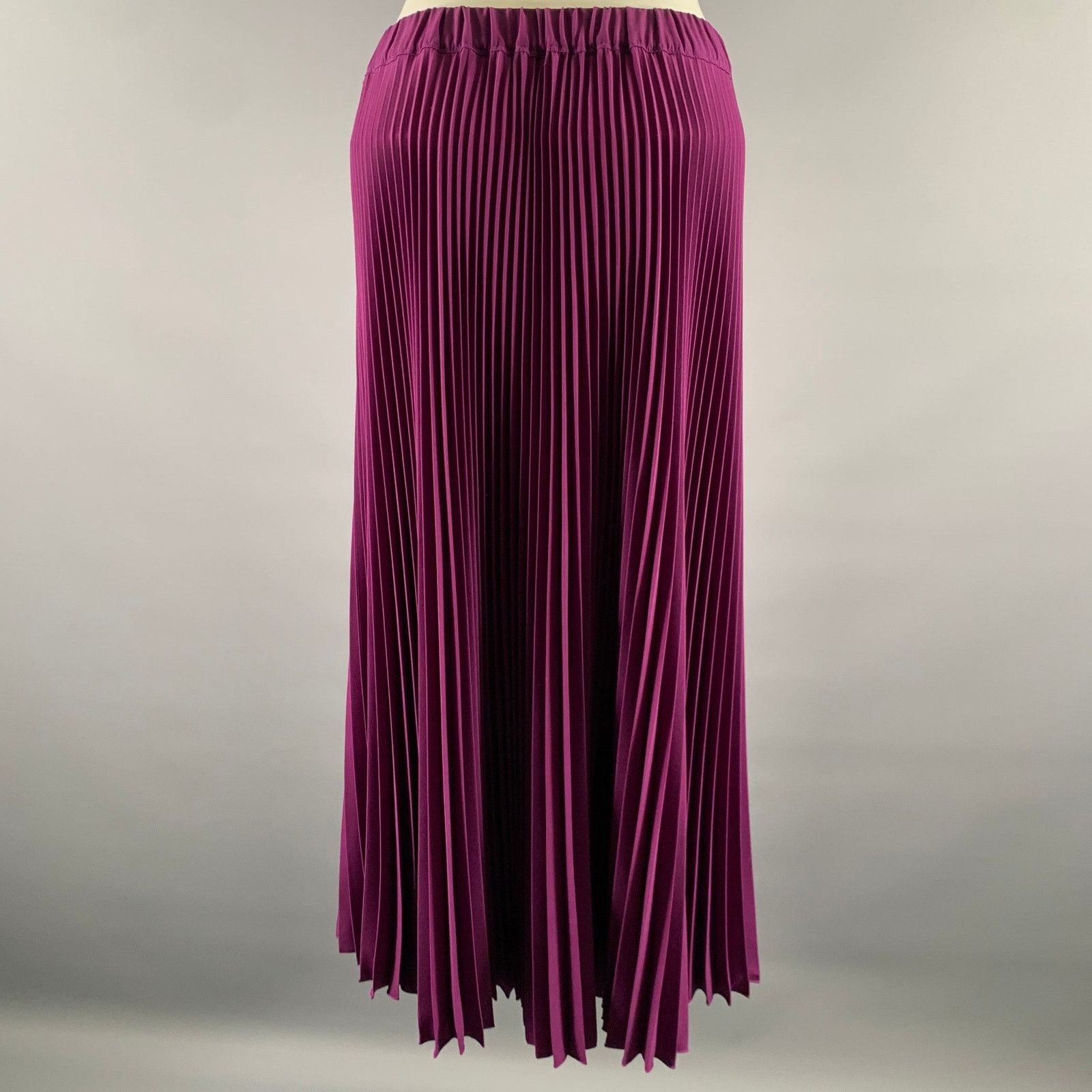 Marc Jacobs MARC JACOBS Size M Purple Polyester Pleated Skirt Size 32" / US 10 / IT 46 - 3 Thumbnail