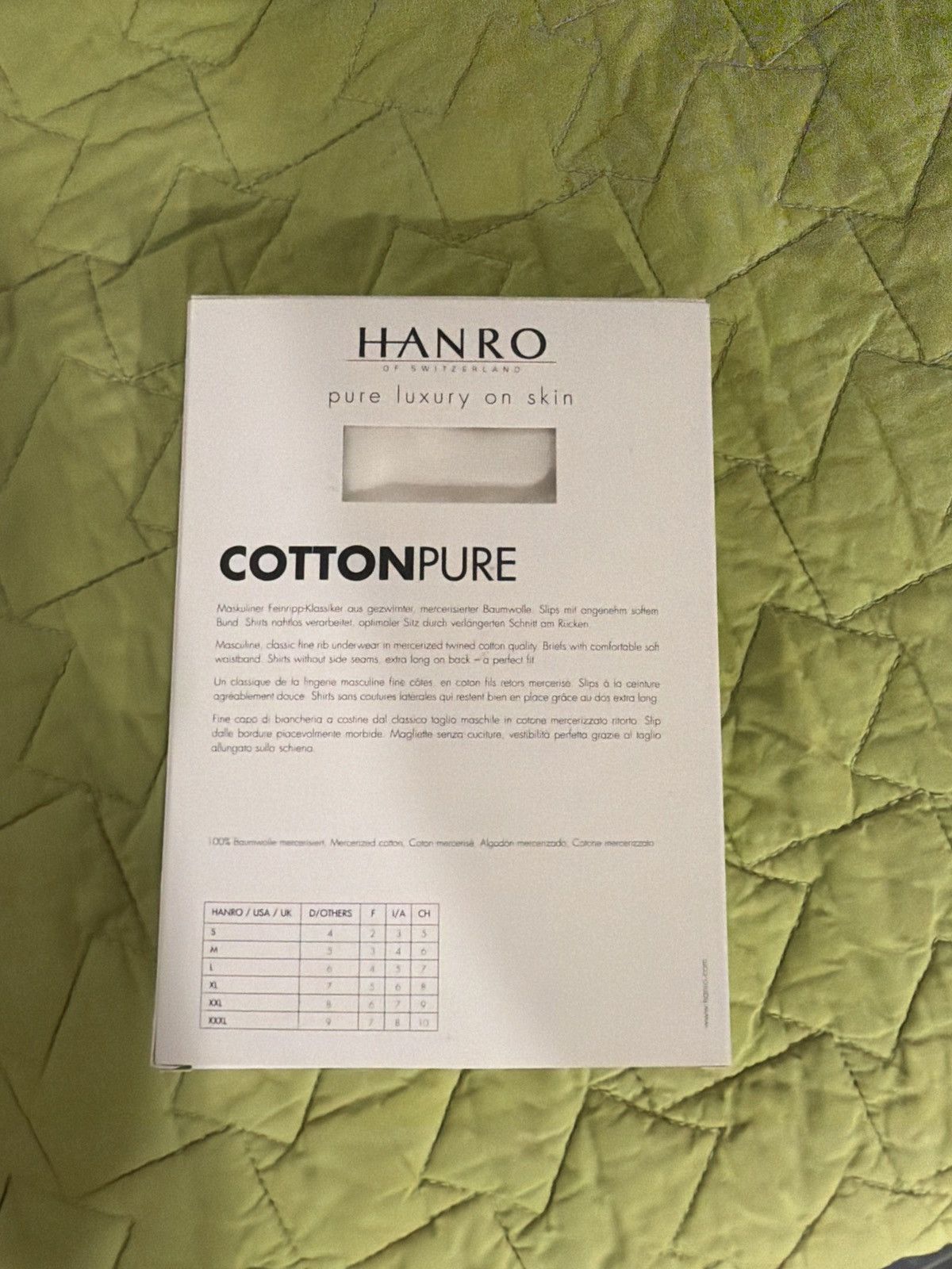 Hanro Hanro Underwear Size 44 - 5 Thumbnail
