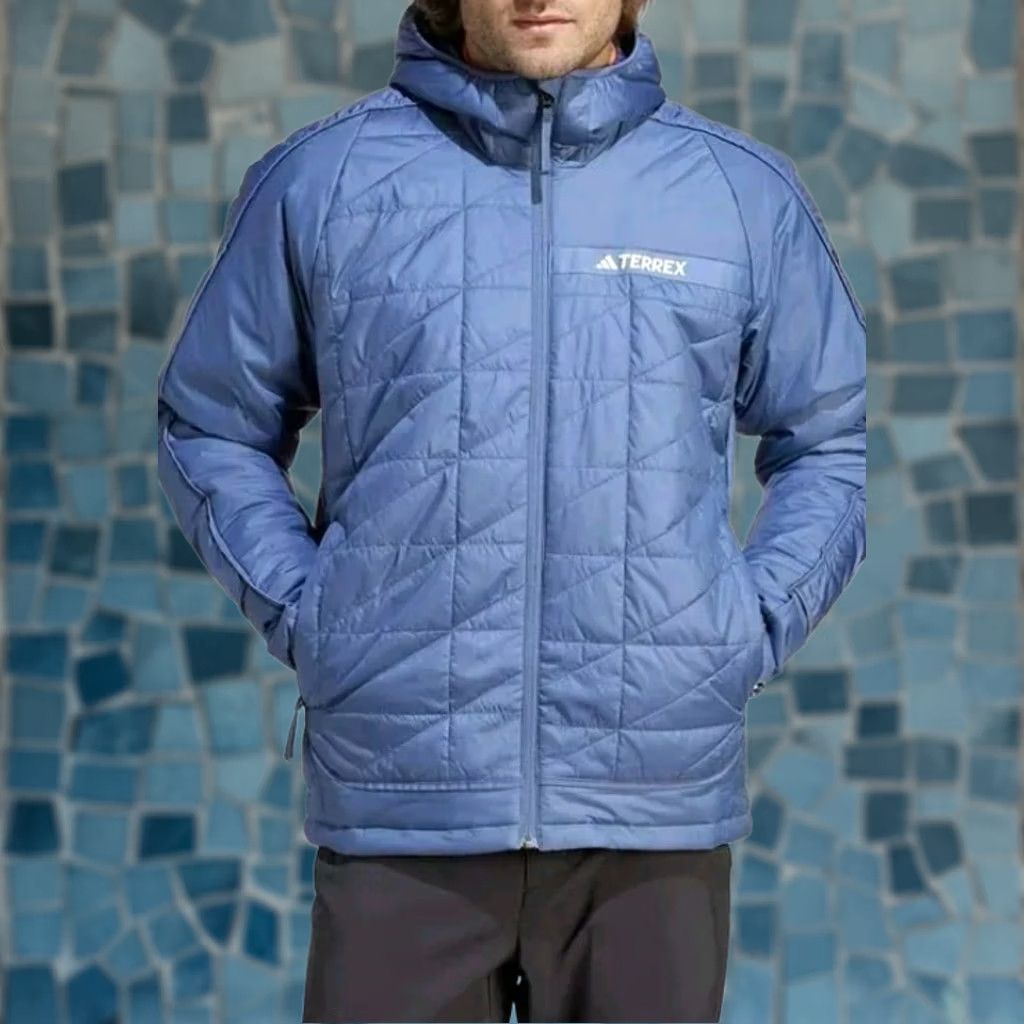 Adidas adidas Jacket Mens Medium Blue Terrex Multi Insulation Hooded Wonste IB4189 Men New Size US M / EU 48-50 / 2 - 1 Thumbnail