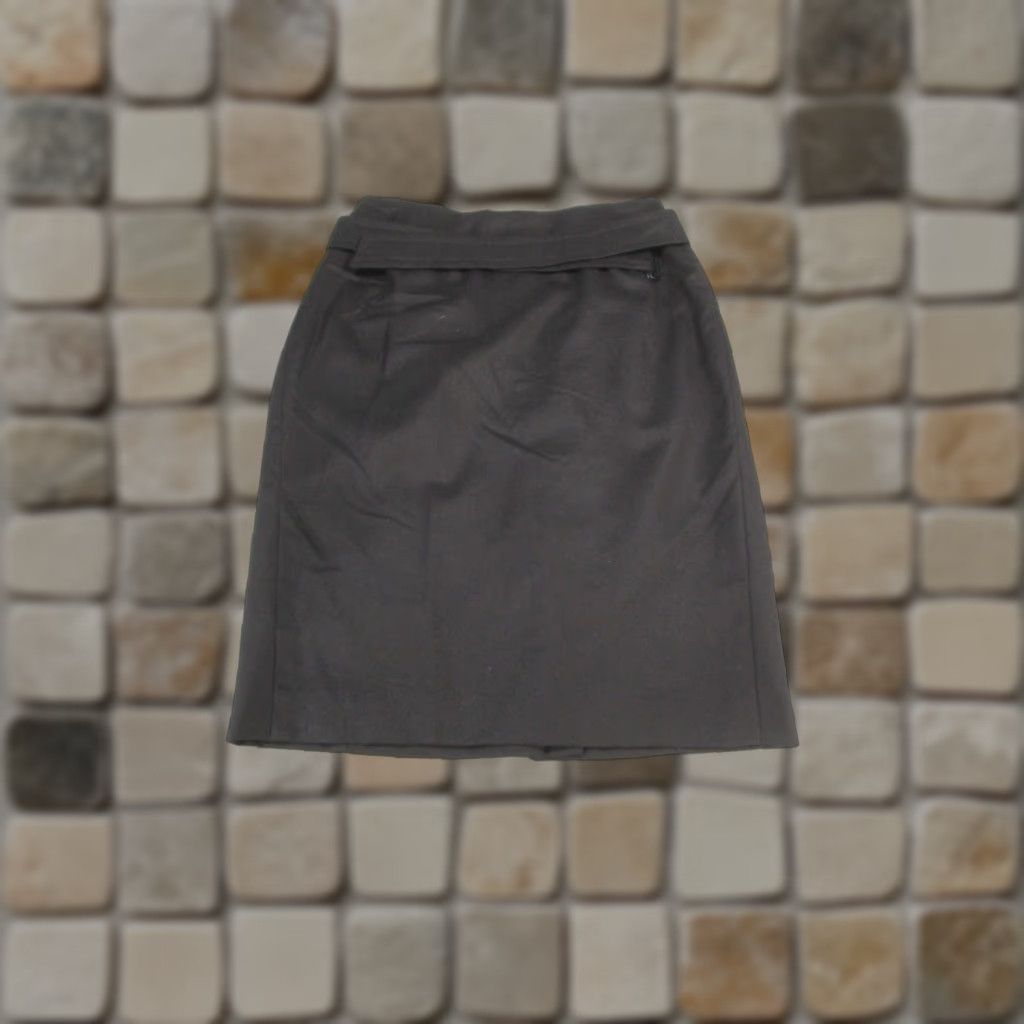 Akris VINTAGE Akris Womens Skirt Midi Pencil Wool Black Size 14 Business Casual Party Size 36" / US 14 / IT 50 - 1 Thumbnail