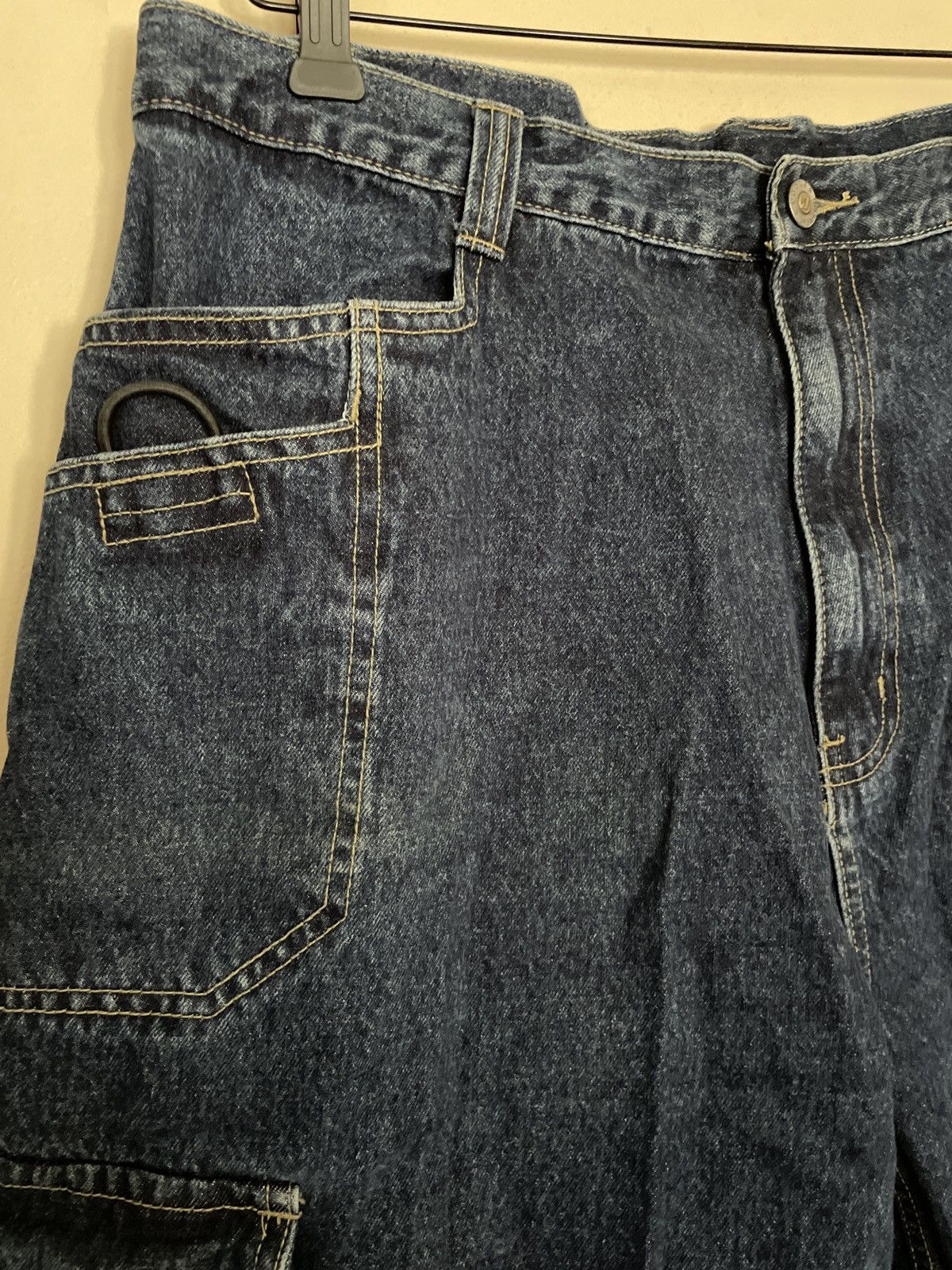 Designer × Vintage COOL J URBAN WEAR Blue Jean Denim Shorts Jorts waist cargo 🔥 Size US 36 / EU 52 - 3 Thumbnail