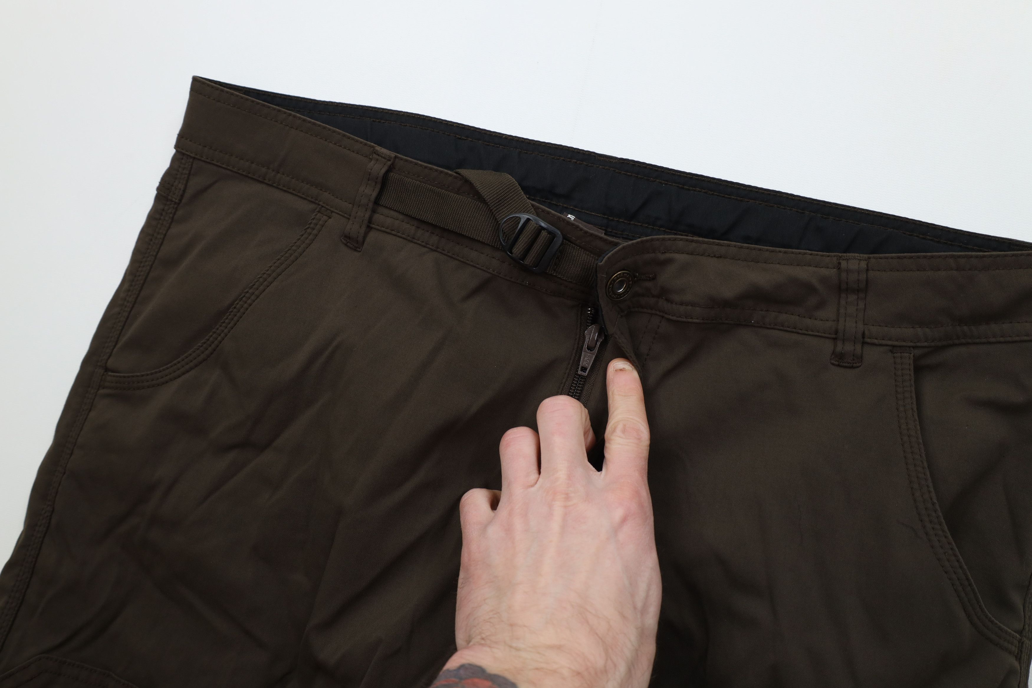 Prana prAna Breathe Belted Stretch Zion Hiking Cargo Pants Brown Size US 40 / EU 56 - 7 Thumbnail
