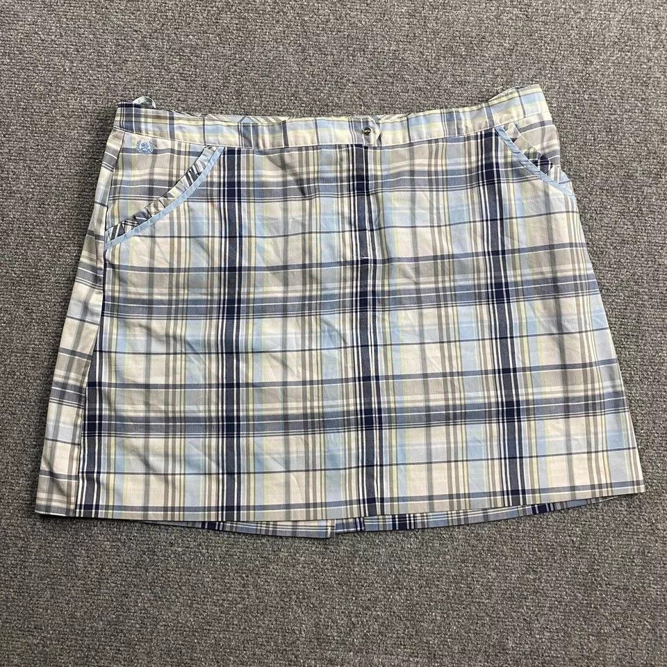 Izod Izod Golf Skort Women's 14 Plaid Cool FX Classix Size 36" / US 14 / IT 50 - 1 Thumbnail