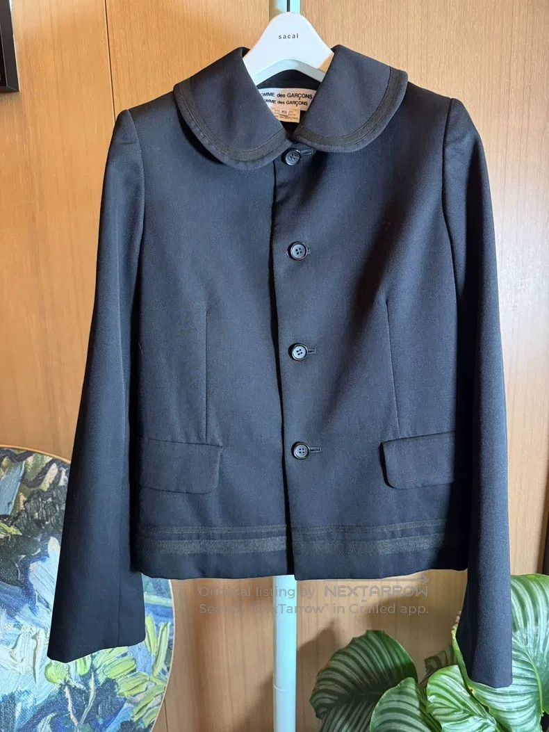 Comme des Garcons Comme Des Garcons Navy collar top coat, size XS Size XS / US 0-2 / IT 36-38 - 2 Thumbnail