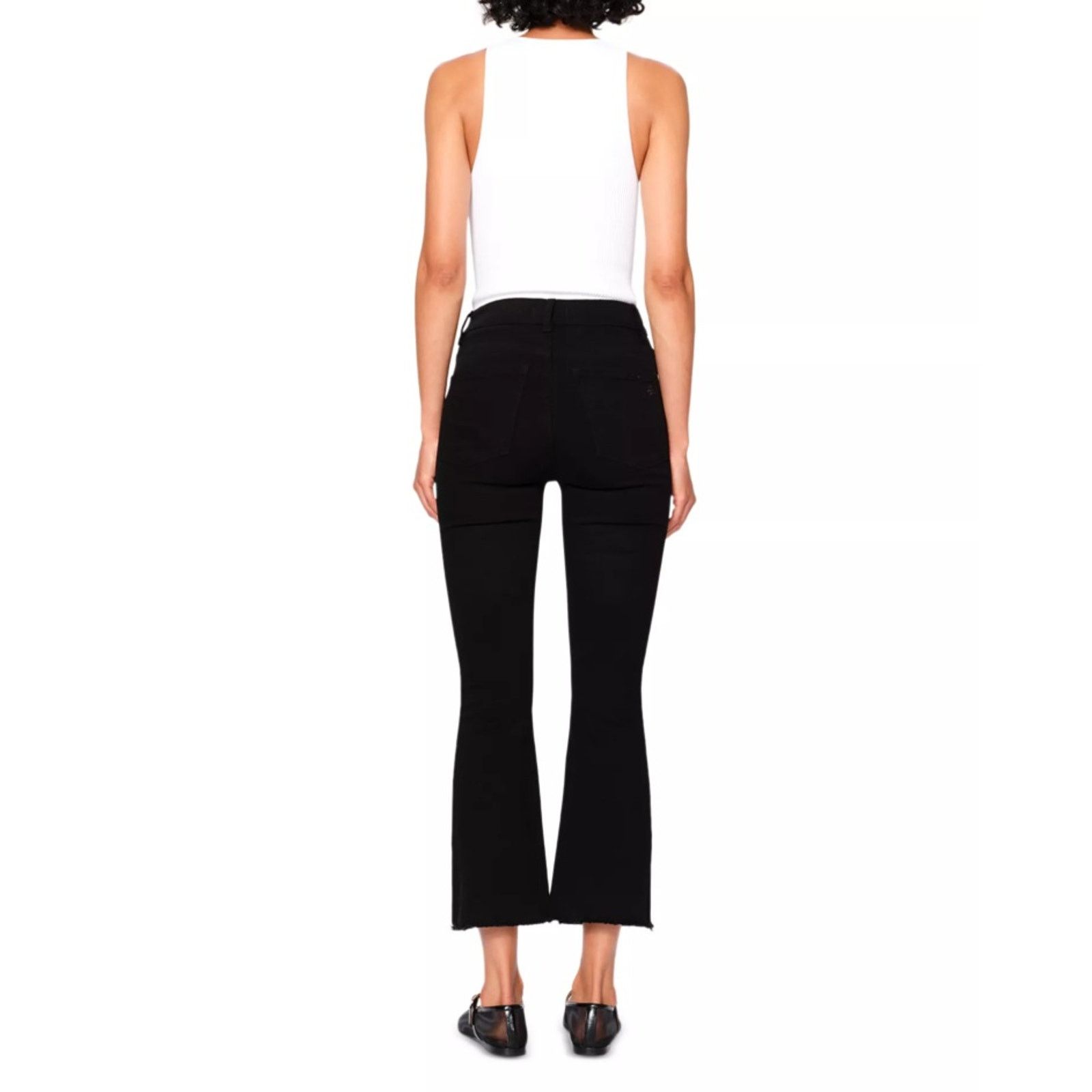 DL1961 DL1961 Women Henderson Black Bootcut Crop Jeans Size 28 Size 28" / US 6 / IT 42 - 3 Thumbnail