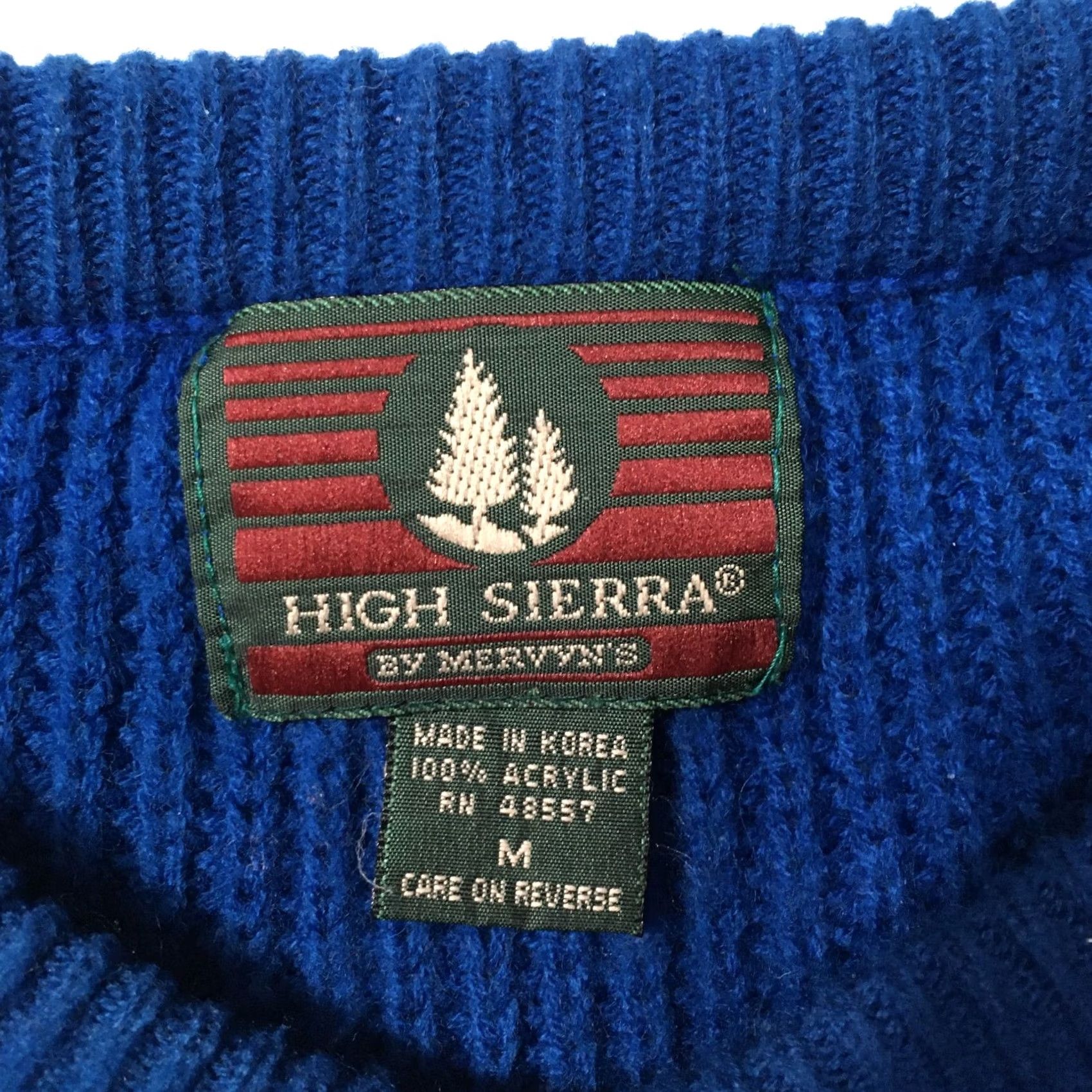 High Sierra VINTAGE high Sierra medium sweater blue striped Men's Size US M / EU 48-50 / 2 - 2 Thumbnail