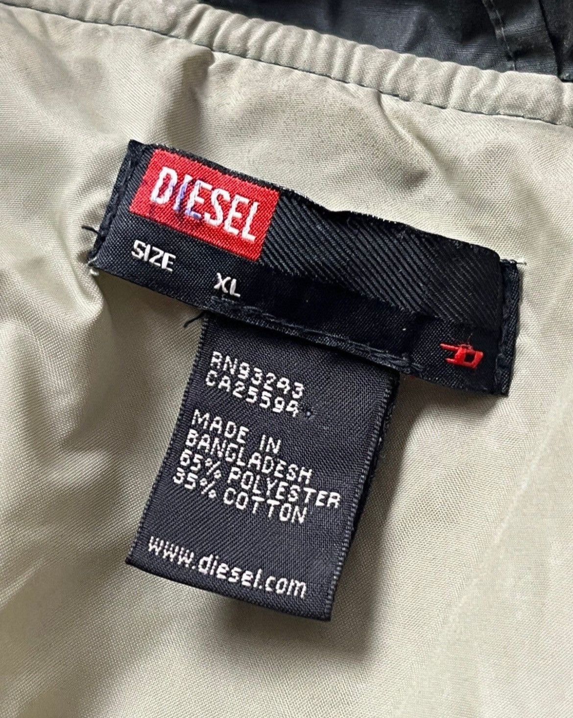 Diesel Vintage diesel down puffer y2k biker jacket bomber Size US XL / EU 56 / 4 - 6 Thumbnail