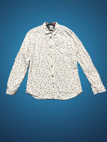Diesel Diesel Regular Fit Floral Print Linen Cotton Shirt Size L Size US L / EU 52-54 / 3 - 1 Thumbnail