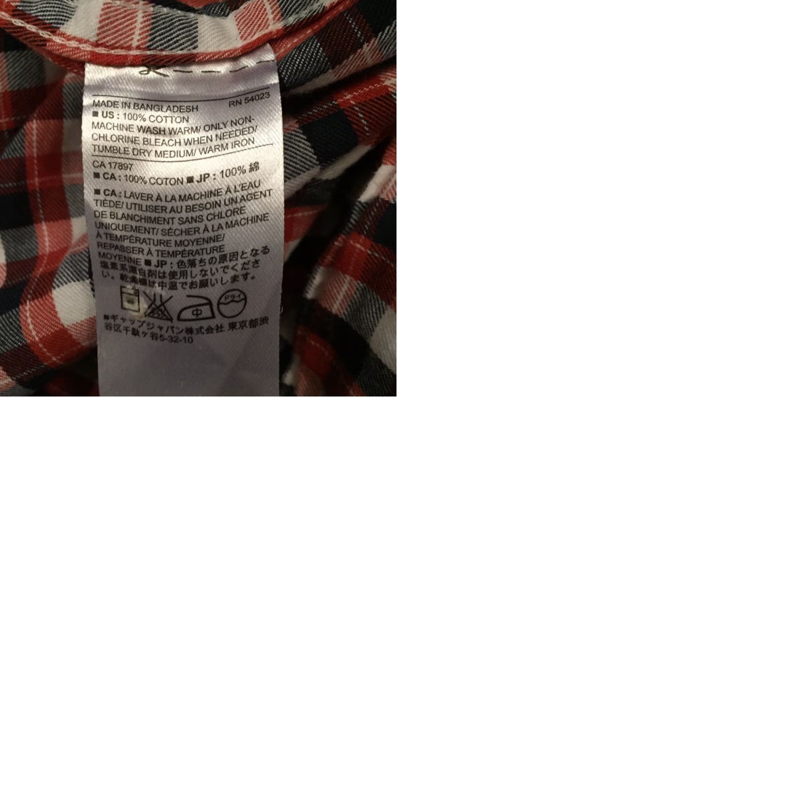 Banana Republic Banana Republic Shirt Mens XL Red Blue Plaid Long Sleeve Button Up Flannel Size US XL / EU 56 / 4 - 9 Thumbnail