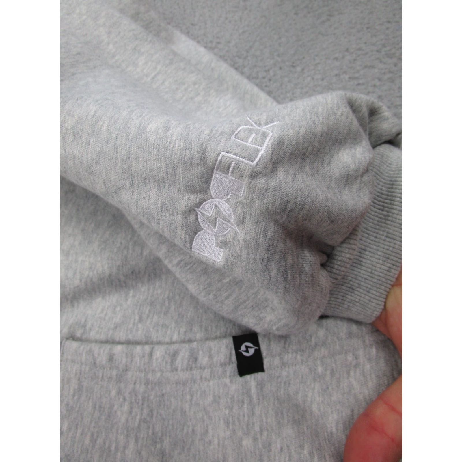 Vintage Popflex Hoodie 3X Gray Zip Full Zip Oversized Sweatshirt - Lightweight, Fleece, Activewear, Athleisure, Relaxed Womens, Plus Size, Casual, Streetwear Size XXL / US 16-18 / IT 52-54 - 3 Thumbnail