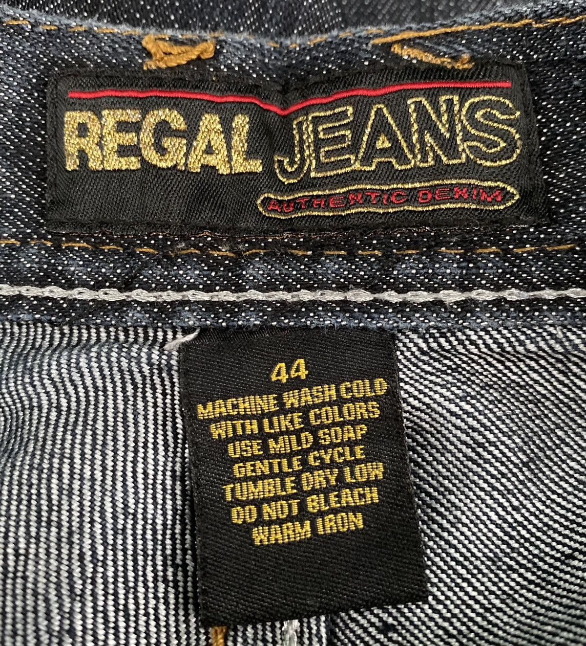 Other Vintage Y2K Regal Embroidered Baggy Streetwear Jeans 41x31 Size US 41 - 6 Thumbnail