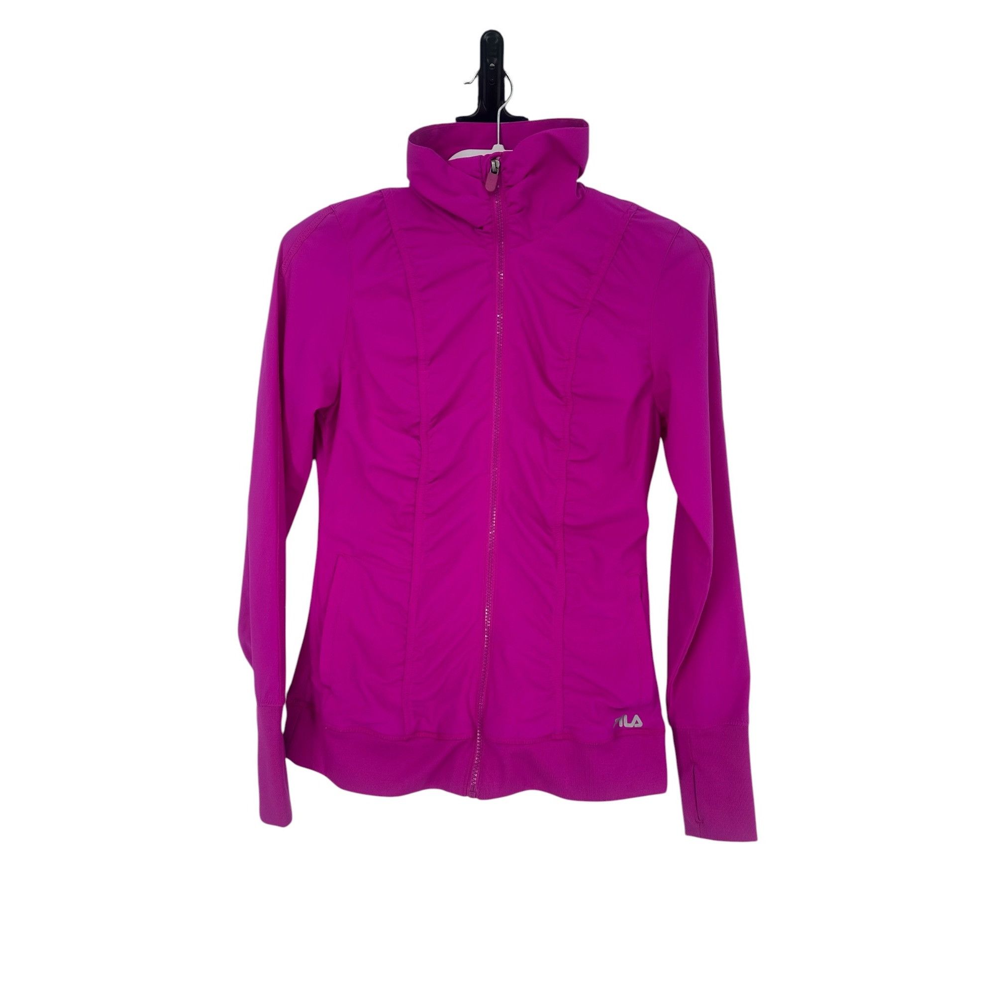 Fila Fila Jacket - Fuchsia Pink Ruched Athleisure - Size XS Size XS / US 0-2 / IT 36-38 - 1 Thumbnail