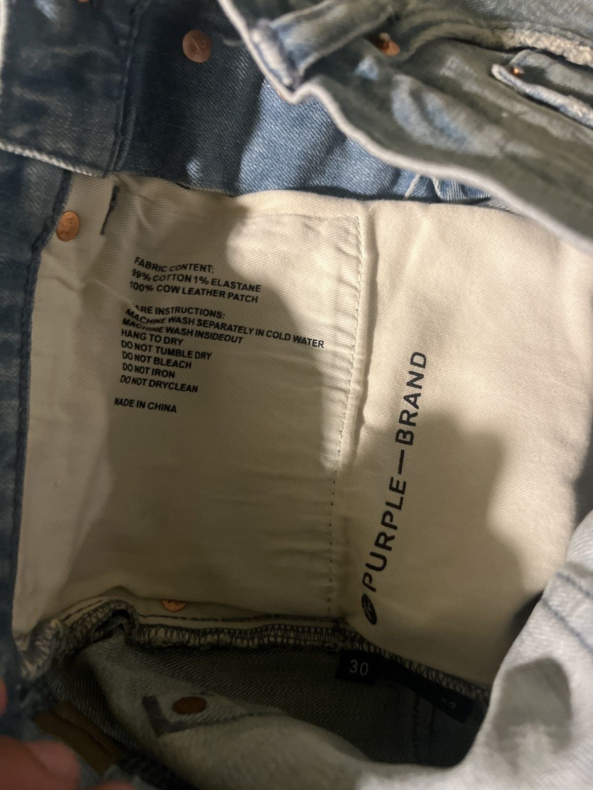 Purple Brand PURPLE BRAND (LIGHT INDIGO PLAIN VINTAGE JEAN) Size US 30 / EU 46 - 6 Thumbnail