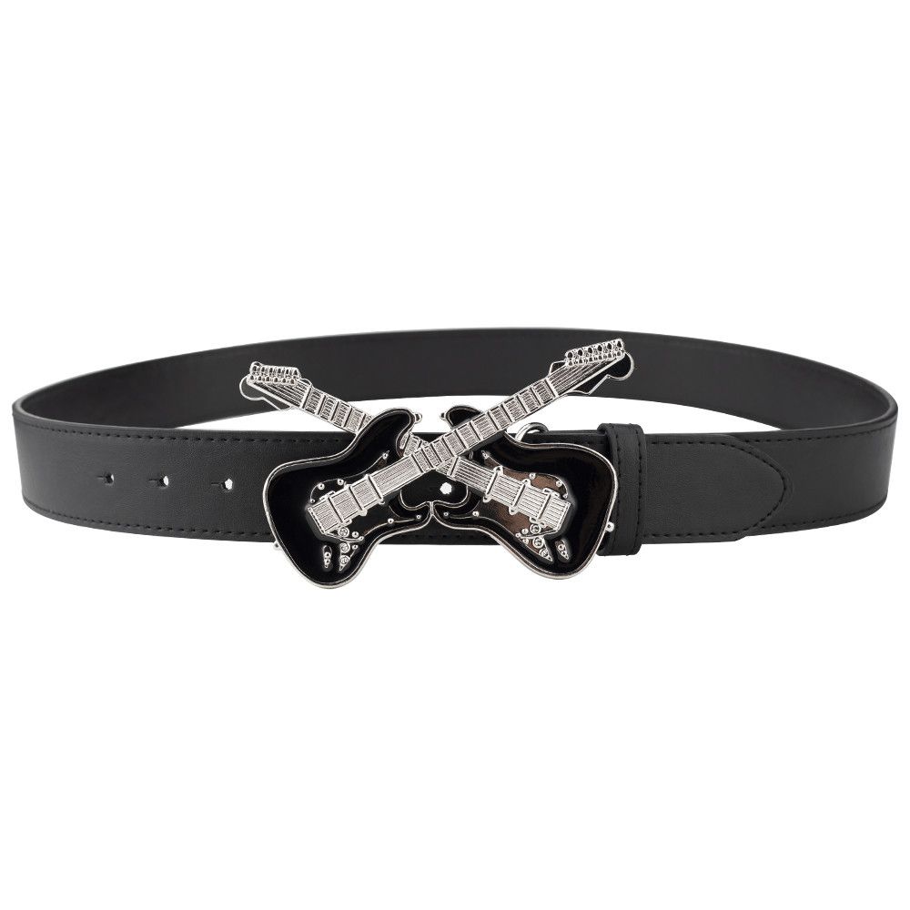 Designer Guitar Punk Vintage Belt Riveted Belts Menswear Accessories Size ONE SIZE - 4 Thumbnail