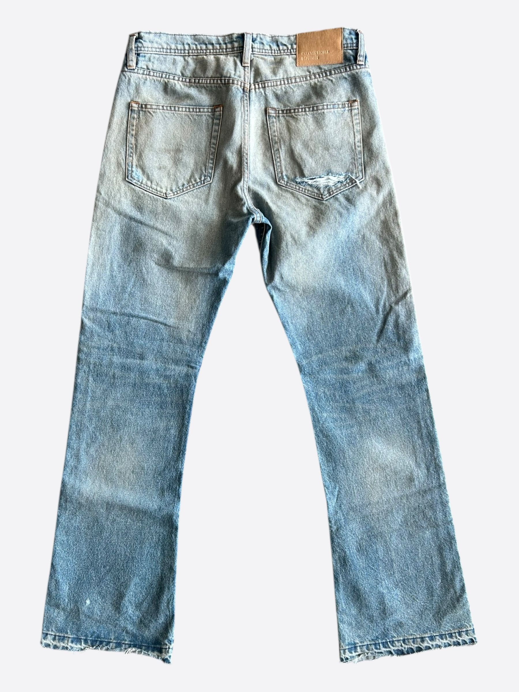 Deprimes Blue Distressed Flared Jeans