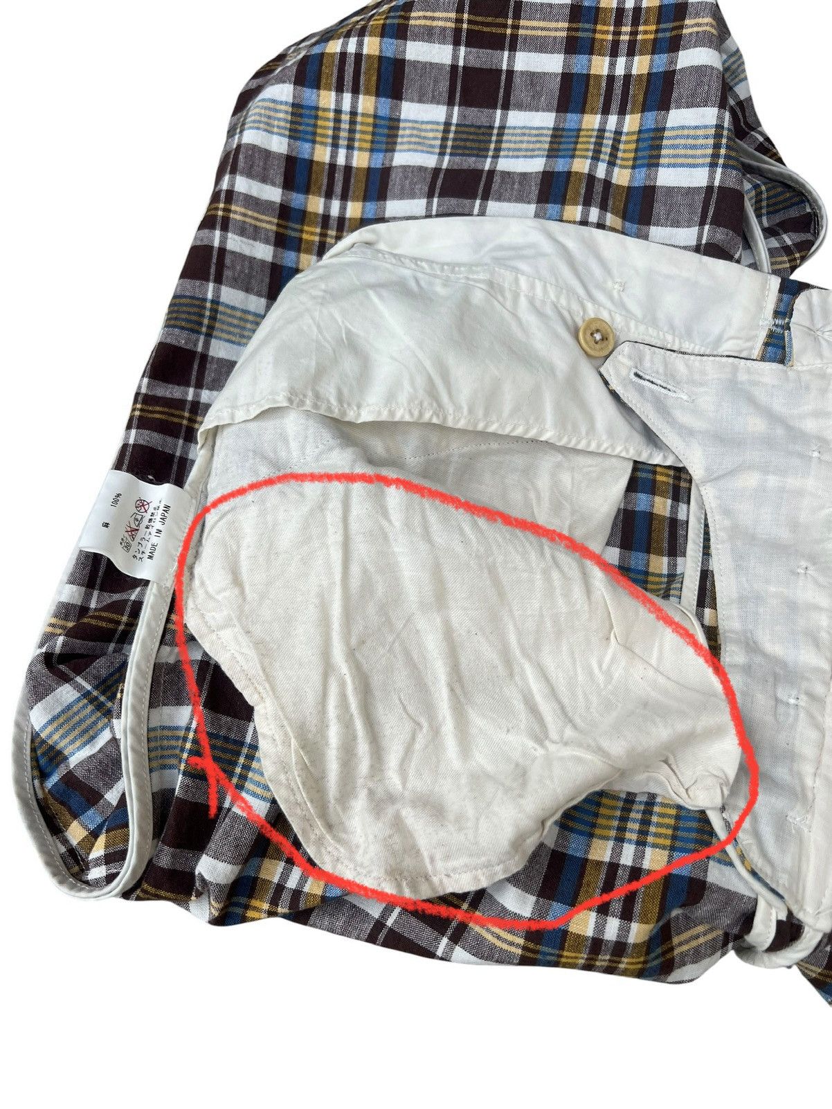 Waste(twice) Waste Twice Japan 100% Linen Checkered Trouser Pant Size US 34 / EU 50 - 21 Thumbnail