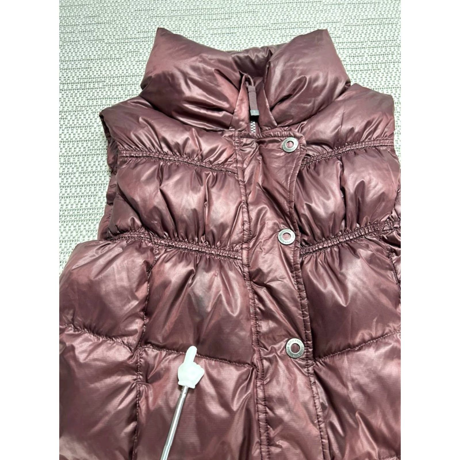 Prana Prana Milly Puffer Down Vest Women Small Red Quilted Insulated Lined Turtle Neck Vest Puffer Winter Fall Size S / US 4 / IT 40 - 4 Thumbnail