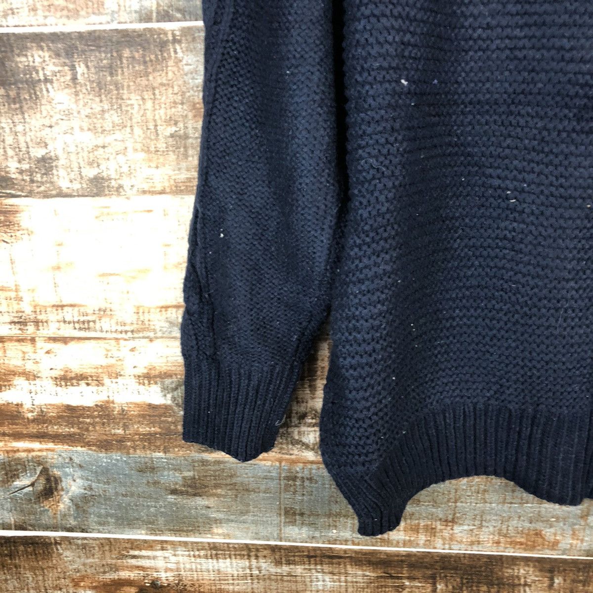 Aran Isles Knitwear DL Studio Clip Dark Blue cable Knitwear #C607 Size M / US 6-8 / IT 42-44 - 15 Thumbnail