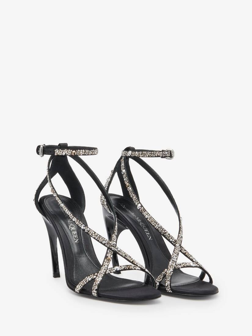 Alexander McQueen o1w1db10925 Twisted Armadillo Sandal in Black Size US 8.5 / IT 38.5 - 3 Thumbnail