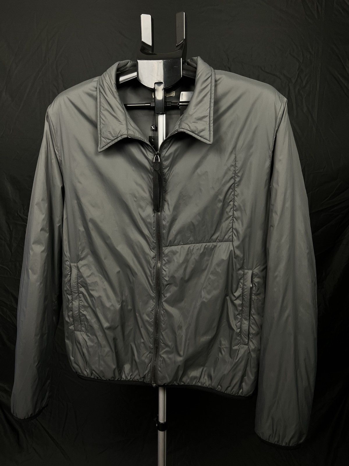 Bottega Veneta Bottega Veneta Men’s Grey Nylon Lightweight Zip Front Jacket Size US L / EU 52-54 / 3 - 4 Thumbnail