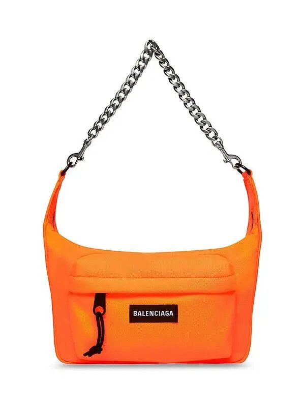 Balenciaga o1mt1gz1124 Size: OS / Raver Medium Bag With Chain in Orange Size ONE SIZE - 1 Thumbnail